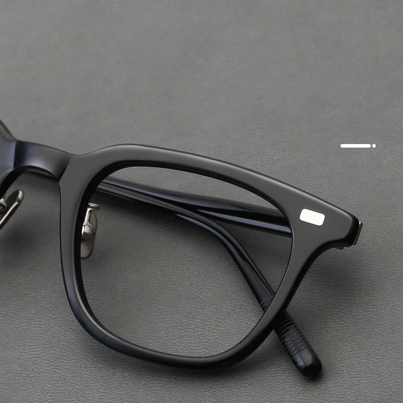 Stylish Black Acetate Square Eyeglasses for Women - Full Rim Frame BM319 | Perfect for Work, Reading & Fashion Accessories