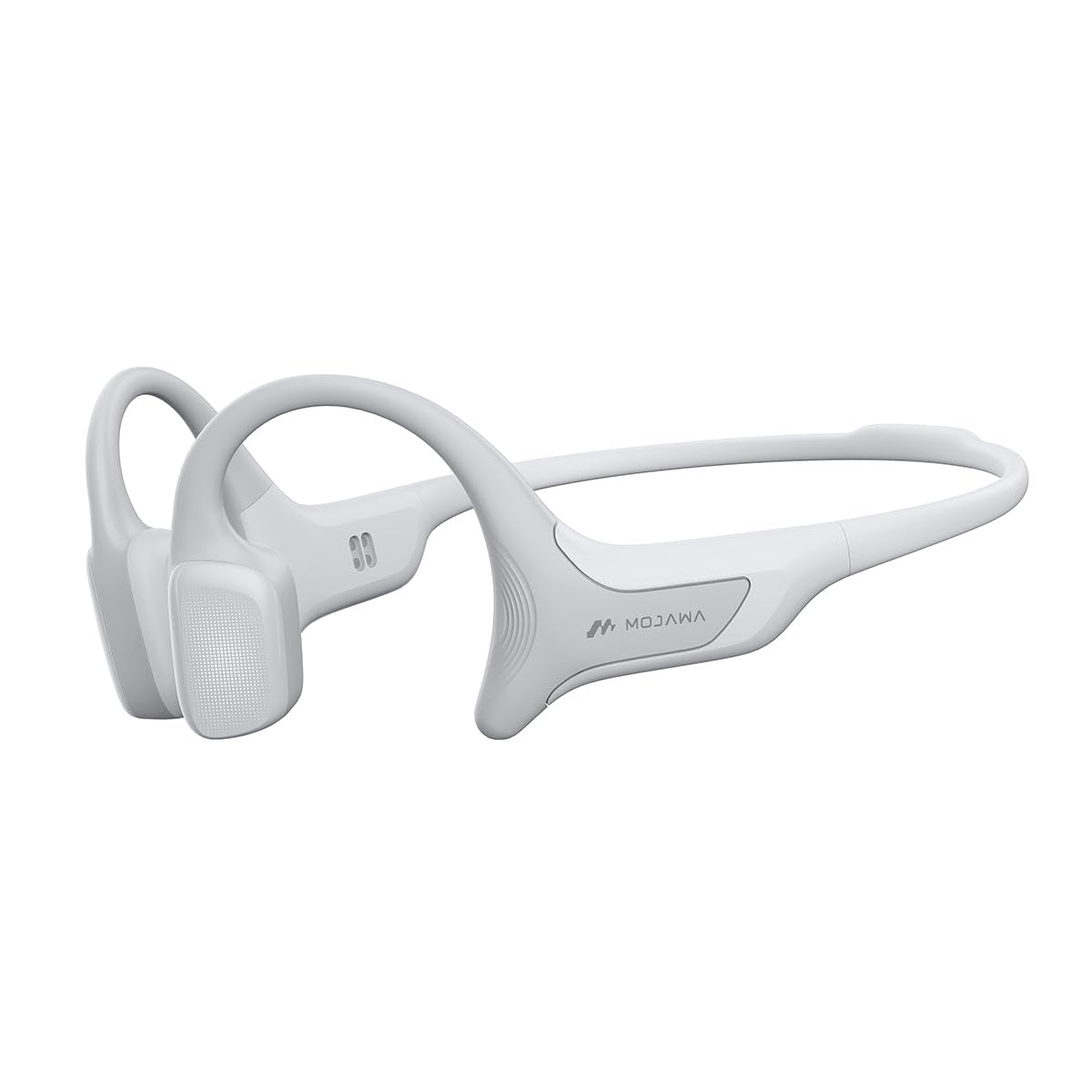 HaptiFit Terra Advanced Smart Sports Wearable - Open Ear Bluetooth Bone Conduction Headphones with Mic & 32GB MP3 Storage, IPX8 Waterproof Wireless Earphones for Running, Swimming, Cycling & Gym Workouts - Grey (Perfect for Outdoor Activities & Fitness Enthusiasts)