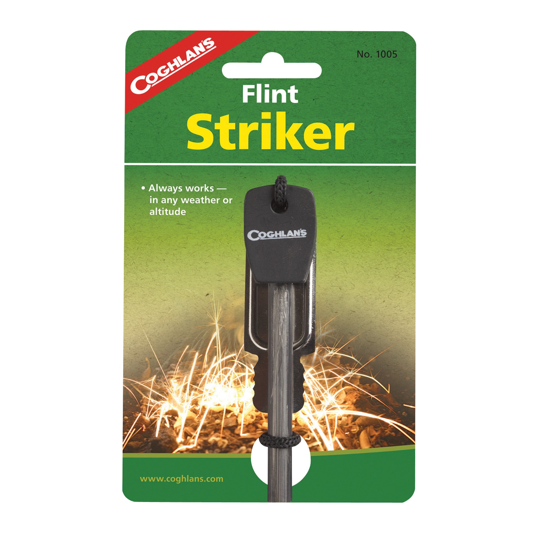 Coghlan's Flint Striker - Premium Fire Starter for Camping, Survival, and Outdoor Adventures | Waterproof & Durable Emergency Fire Starter Kit