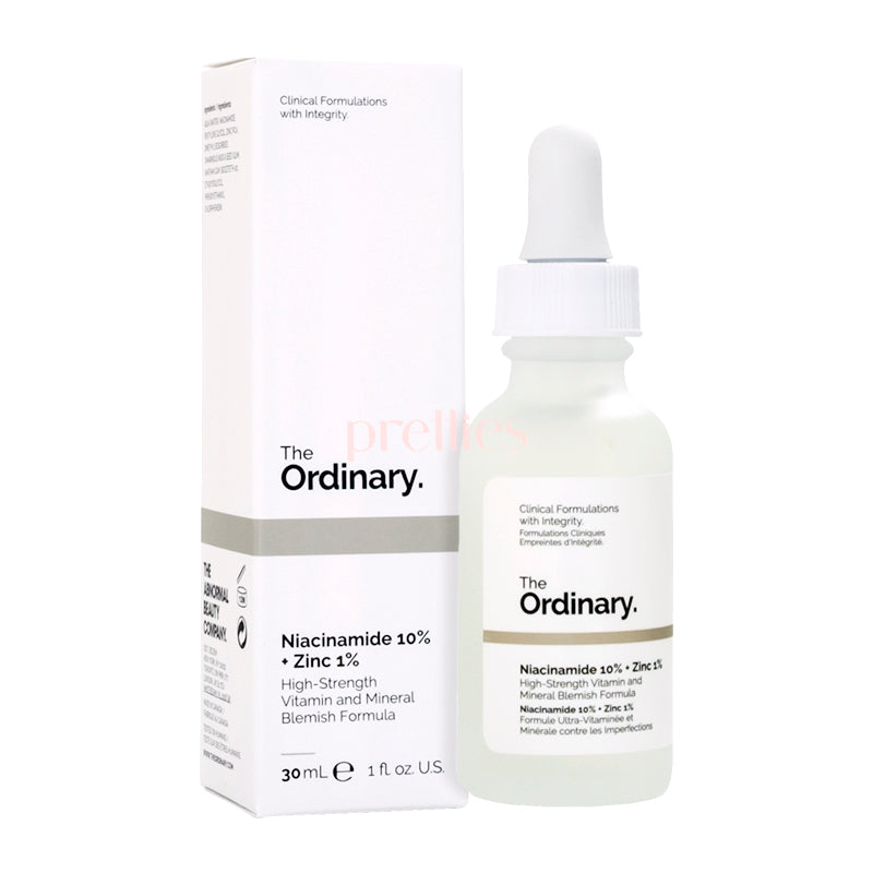 The Ordinary Niacinamide 10% + Zinc 1% Serum 30ml - Oil Control & Pore Minimizer for Clear Skin - Perfect for Acne-Prone & Oily Skin Types - Day & Night Skincare Routine