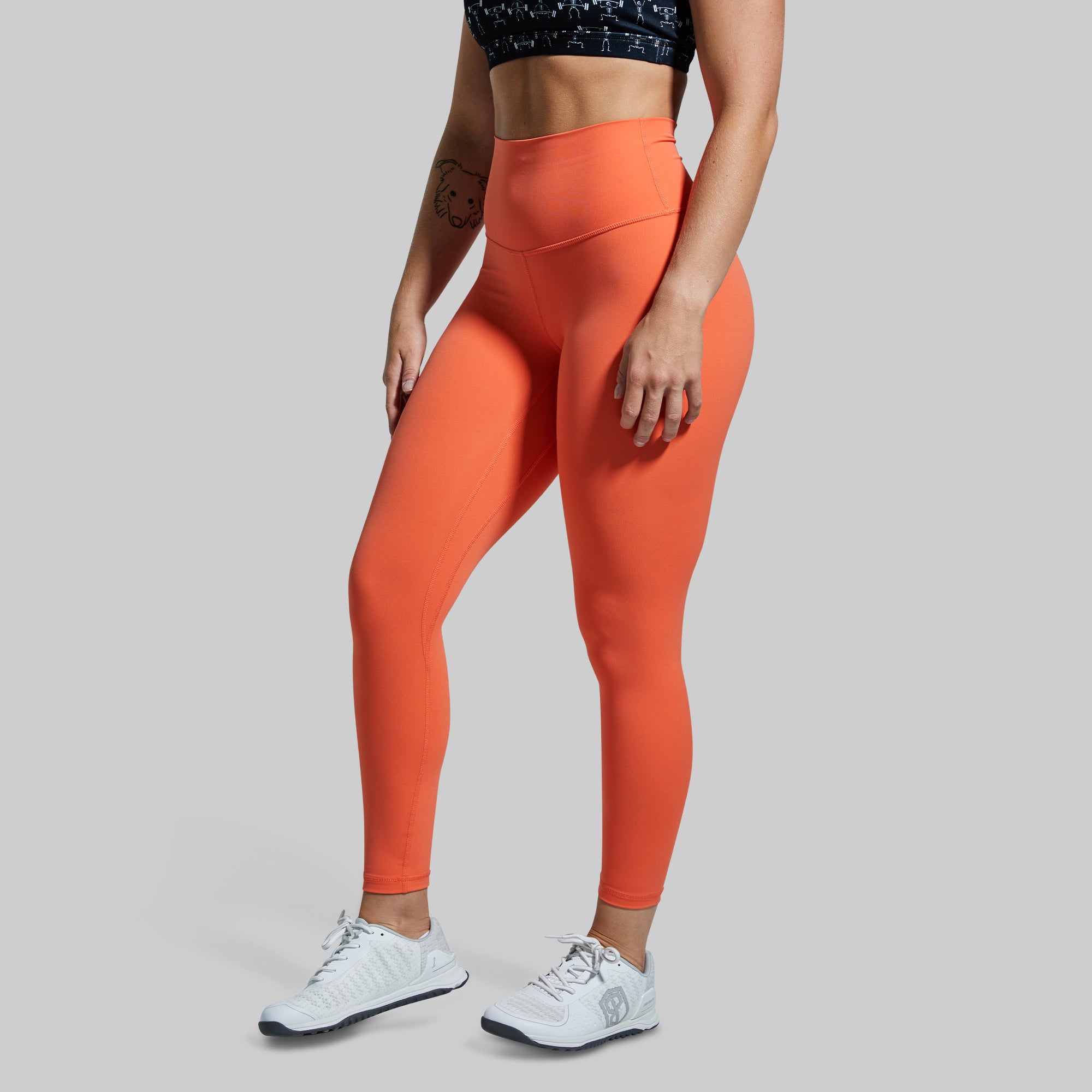 Your Go To Legging 2.0 - High Waisted Yoga Pants for Women, Comfortable Workout Tights in Orange - Perfect for Yoga, Gym & Everyday Wear