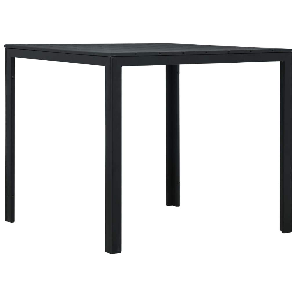 Black Wood Look Coffee Table 30.7x30.7x29.1 for Living Room