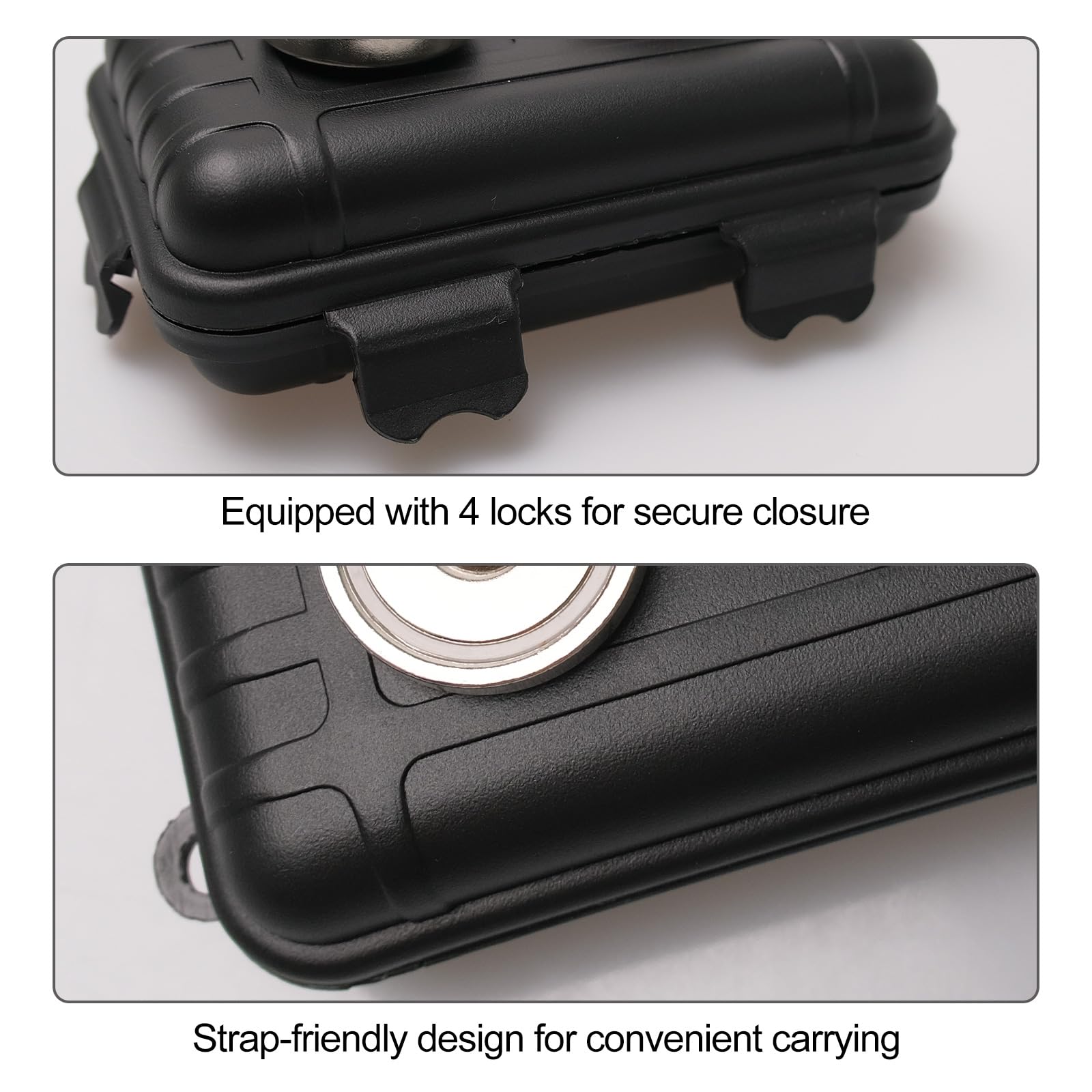 3 Pack Waterproof Magnetic Key Holder - Under Car Hidden Key Box for Indoor & Outdoor Use - Secure Key Storage for Home, Garage, Car, RV, and Travel