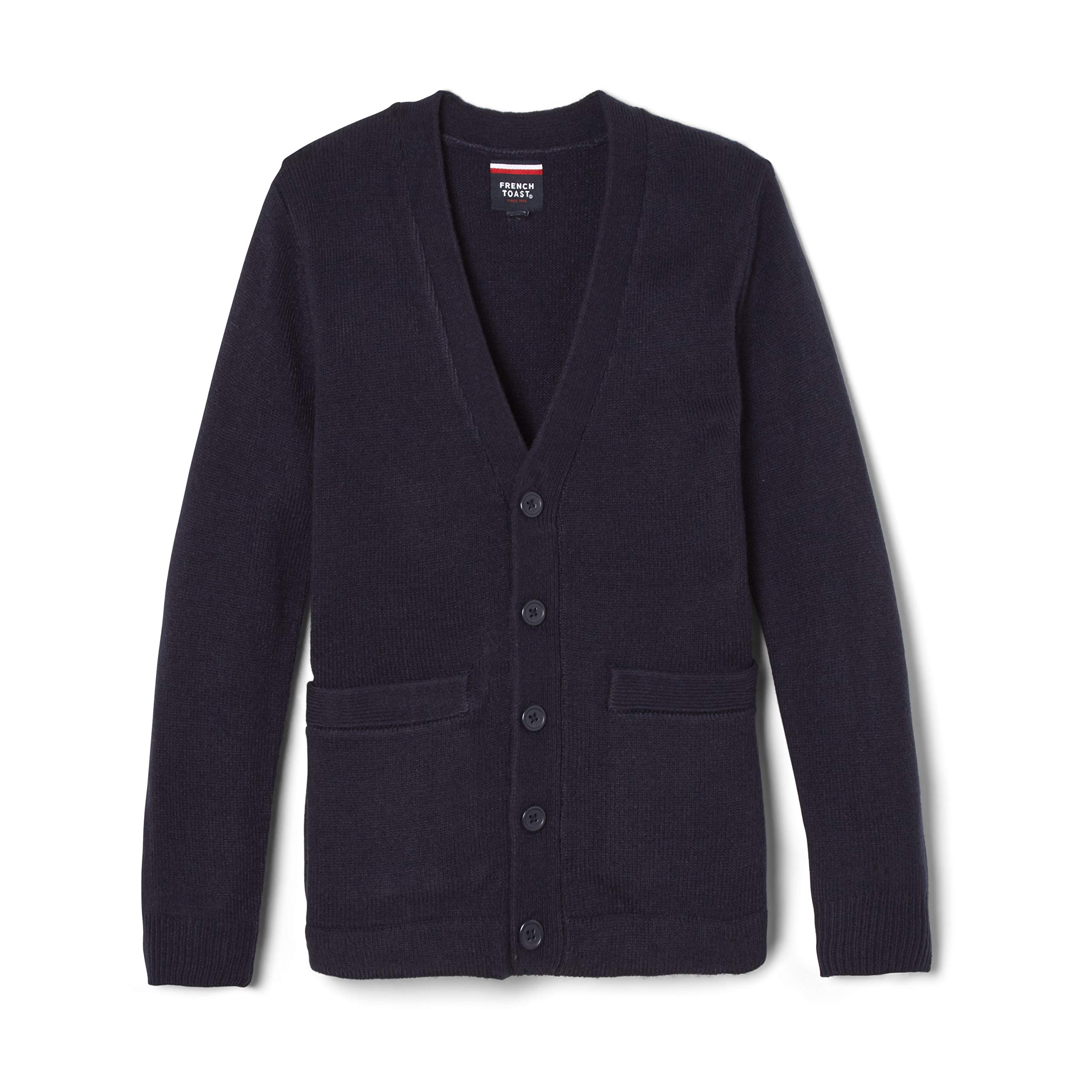 French Toast Boys' Anti-Pill V-Neck Cardigan Sweater - Soft & Durable Knitwear for School, Playdates & Casual Outfits
