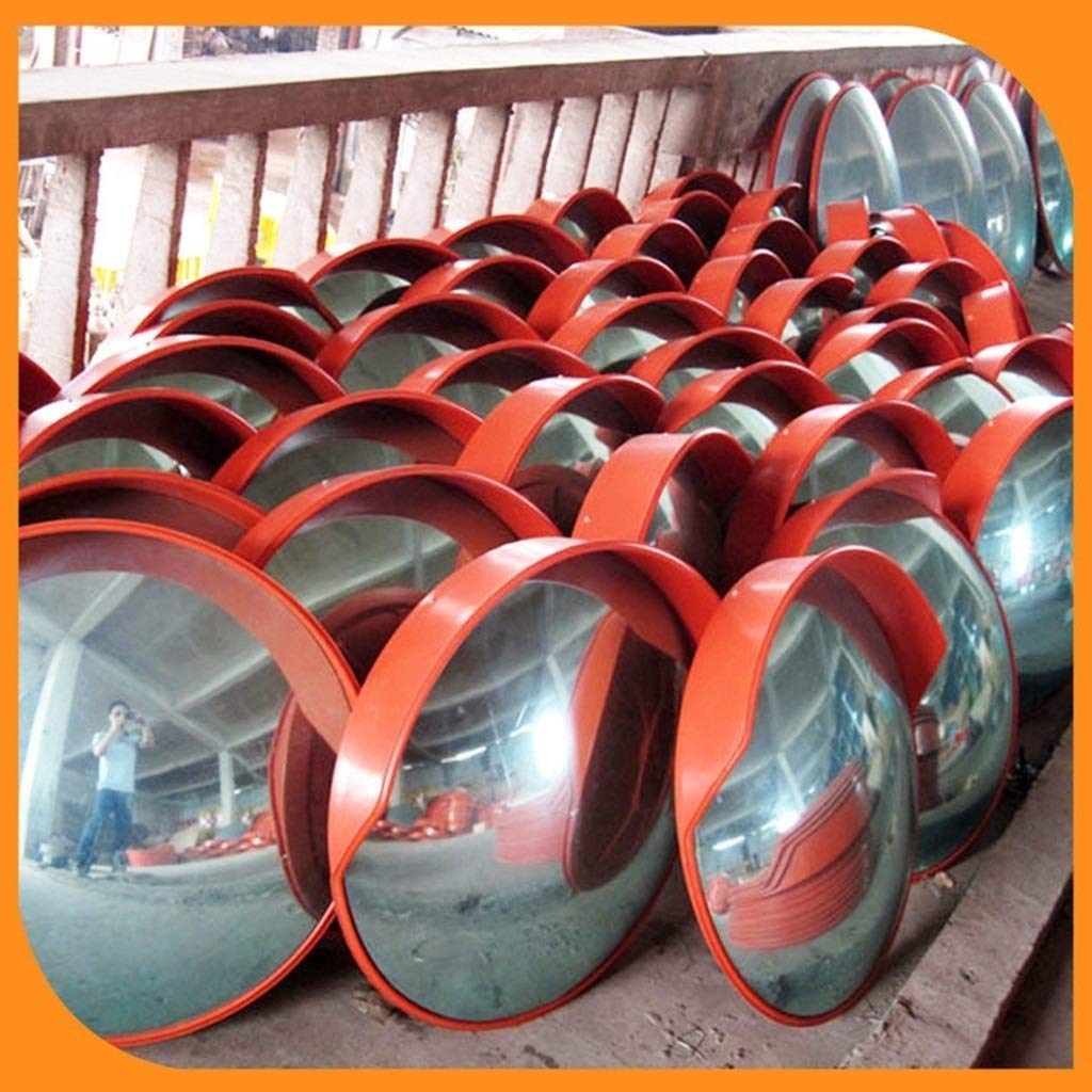 Panshan 30CM Convex Traffic Safety Mirror - Weatherproof, Wide Angle View, Easy Installation for Parking Lots, Driveways & Road Safety