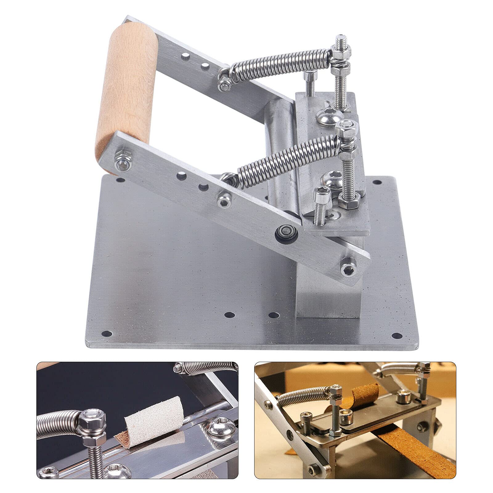 1 Piece Stainless Steel Manual Leather Thinning Machine - 10mm Craft Cutting Peeler Tool for Leatherworking, DIY Projects & Shoe Repair | Durable Leather Skiving Tool for Belts, Wallets & Bags