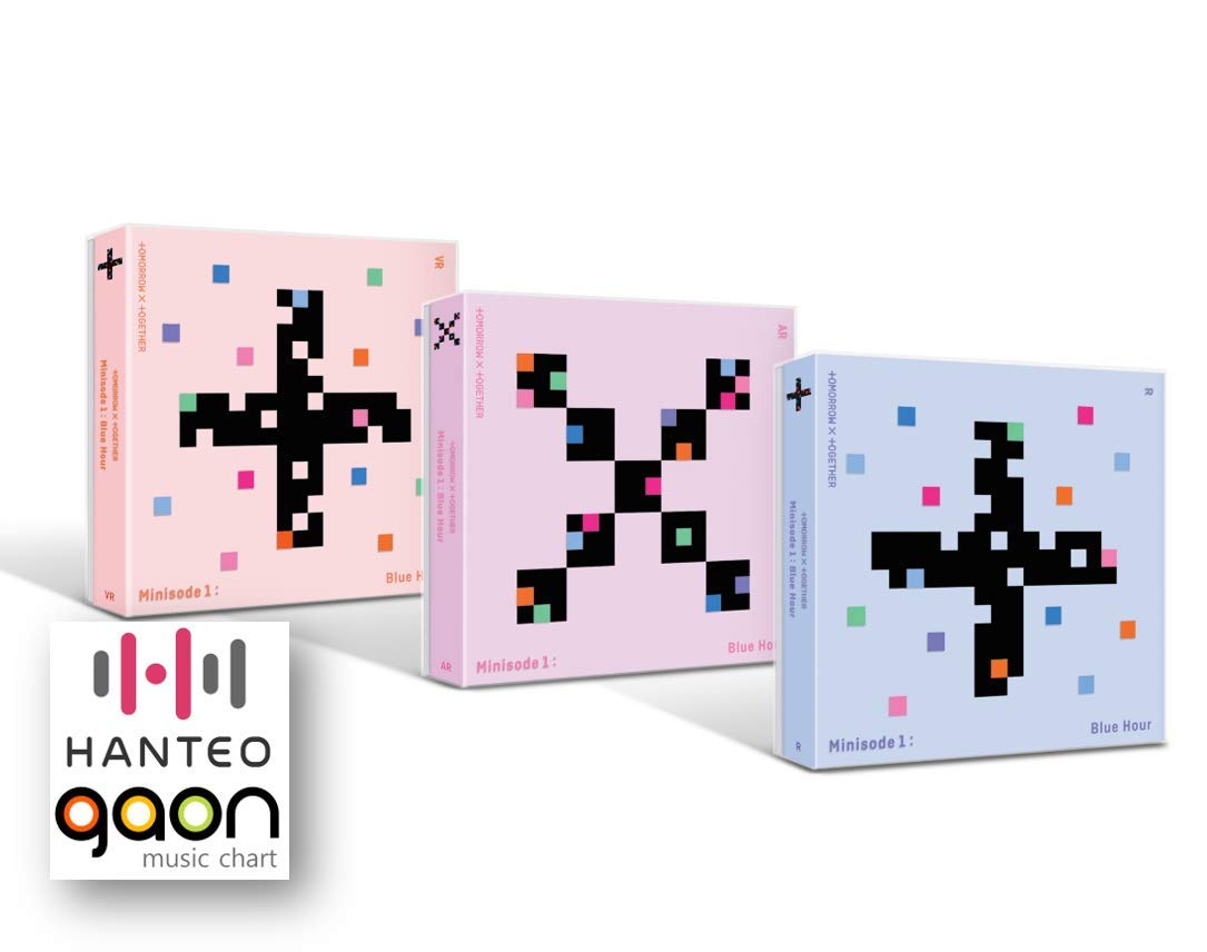 YIROCK Tomorrow X Together (TXT) Minisode1: Blue Hour [R + AR + VR Full Set] 3CD + 3 Photobook + 3 Folded Poster + Photocards + Extra Stickers | K-Pop Album Collection for Fans, Gift Idea, Music Lovers | Perfect for Concerts, Fan Meetings, and K-Pop Collections