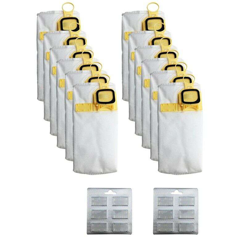 12 Pack Vacuum Bags for Vorwerk Kobold VK140 & VK150 Vacuum Cleaners | Dust-Free Storage for Bedding, Clothes & Seasonal Items