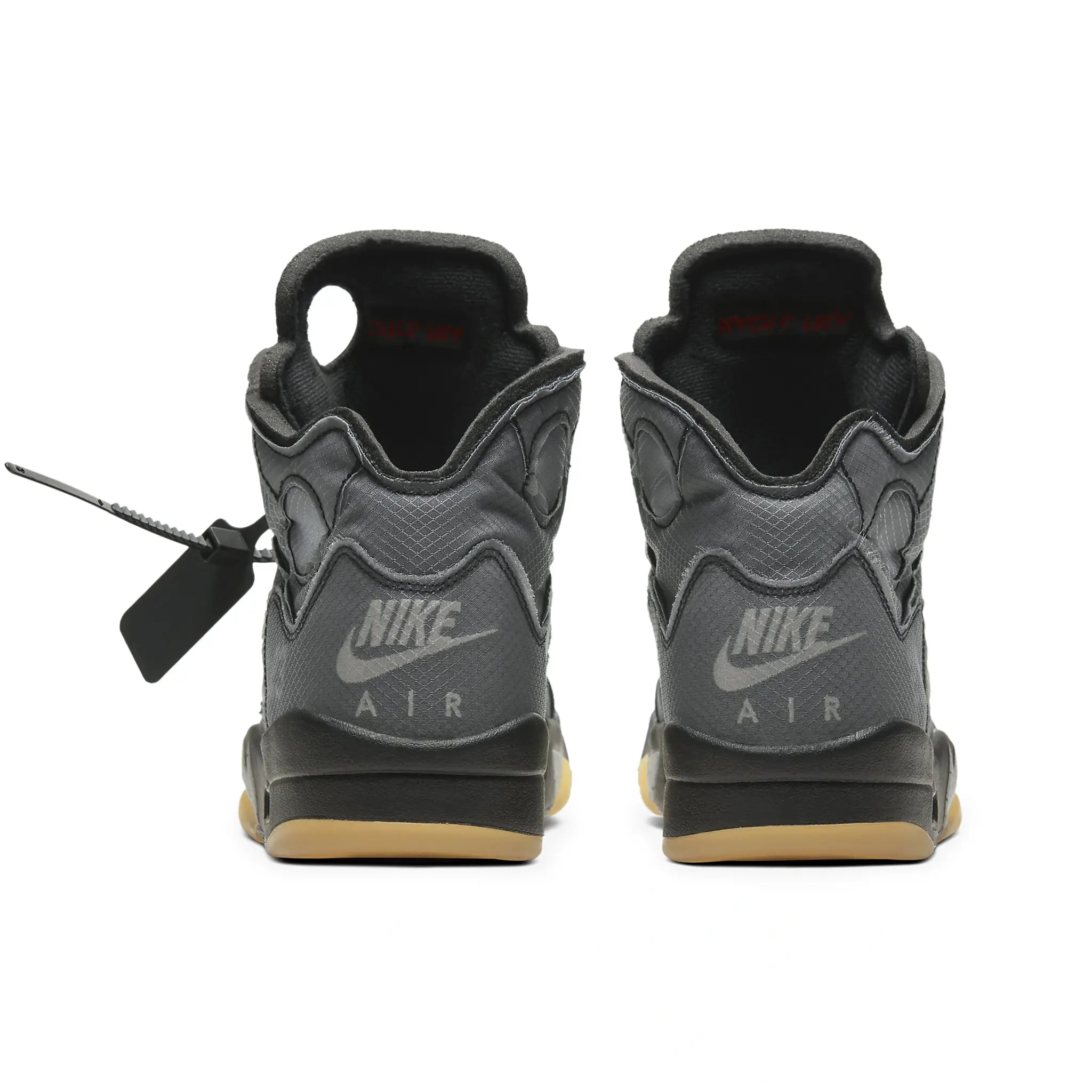 Air Jordan 5 x Off-White Muslin Retro Basketball Shoes - Men's High-Top Sneakers for Streetwear & Casual Style | Perfect for Sneaker Collectors & Urban Fashion Enthusiasts