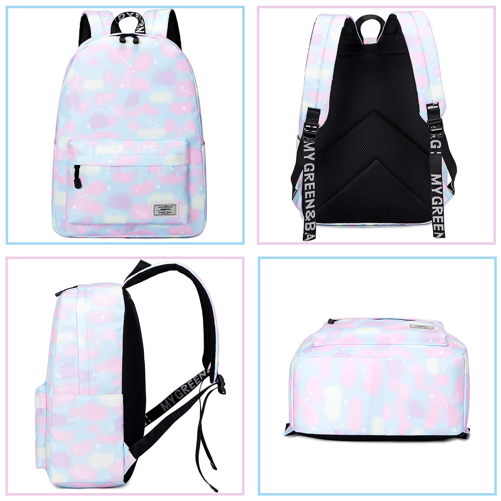 Lohol Galaxy Backpack for School & Travel - Lightweight Book Bag for Girls & Kids - Perfect for School, Hiking, and Daily Use