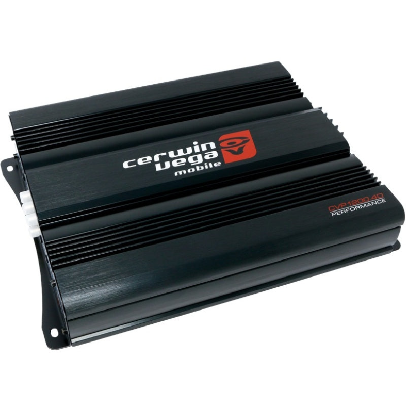 Cerwin Vega CVP1200.4D 4-Channel Car Amplifier - 1200W Class A/B 2 Ohm Stable Power Amp for Car Audio System | Perfect for Car Enthusiasts & Sound System Upgrades