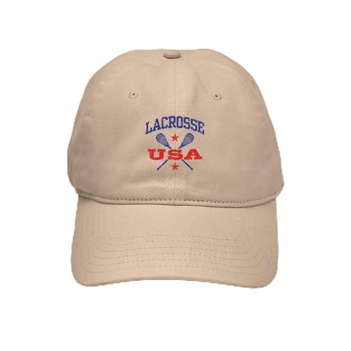Khaki - Lacrosse Usa Cap
