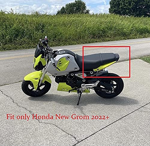 Honda Grom 2022 Rear Seat Fairing Cover & Tail Light Cowl Replacement - High-Quality ABS Plastic (Yellow Lemon) - Perfect for Motorcycle Customization, Street Riding, and Bike Protection