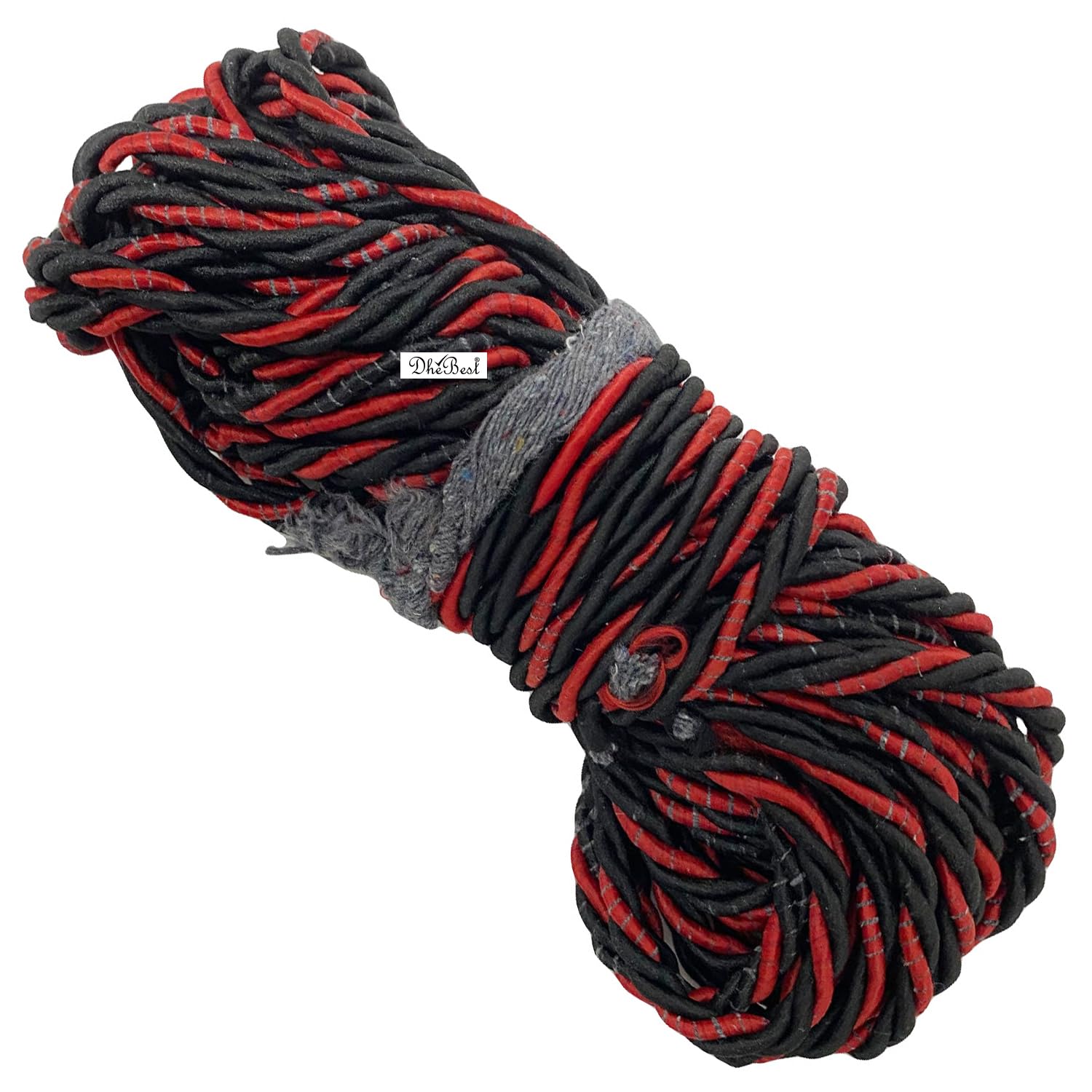 Premium Black & Red Bike Leg Guard Rope (28m) - Heavy Duty Motorcycle Protection for RE Standard 500 EFI | Durable Riding Gear for Adventure & Commuting