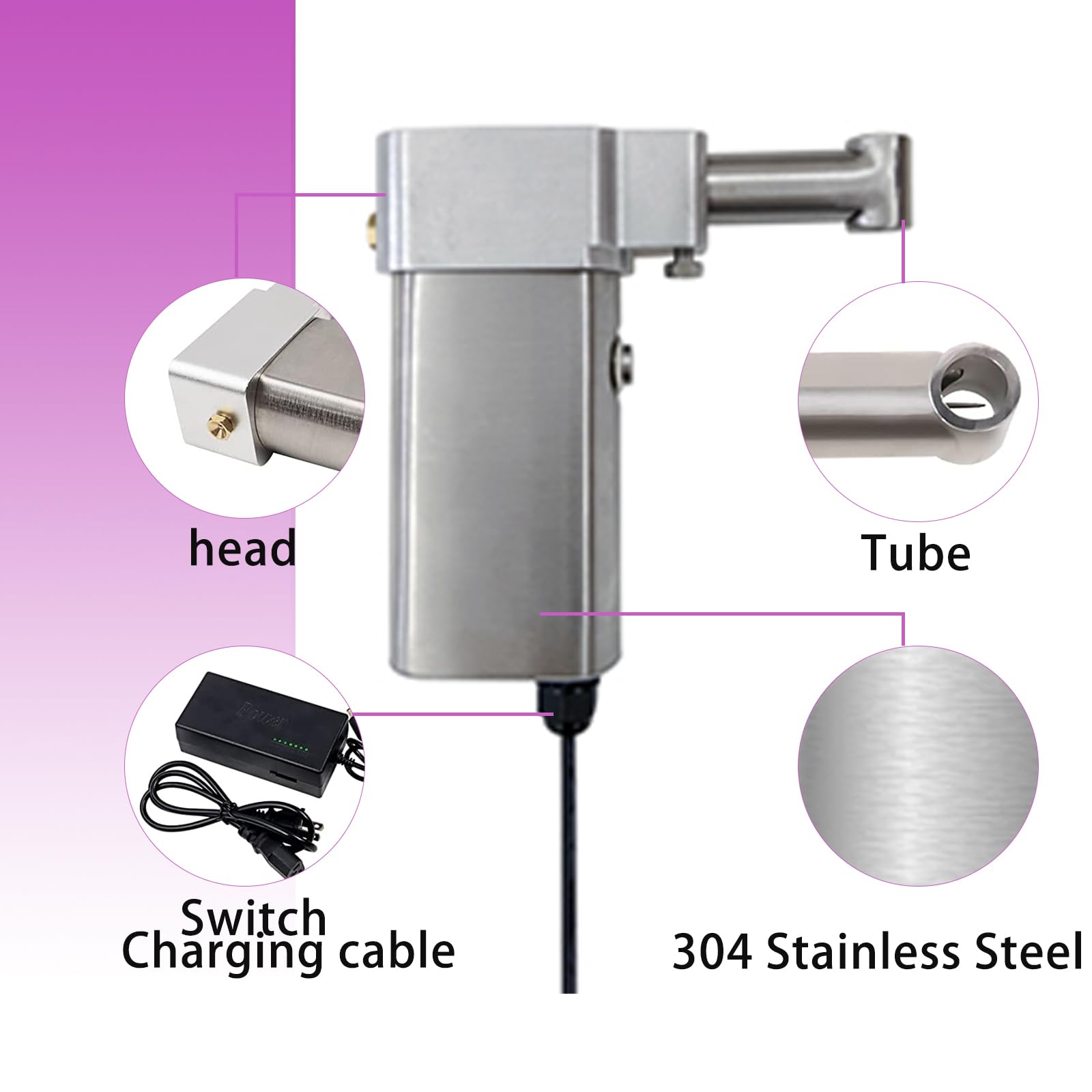 Electric Dreadlock Maker Machine for Instant Locs - 0.55in Tube Head for Professional Salon & Home Hair Styling - Perfect for Natural Hair, Braiding, and African American Hairstyles