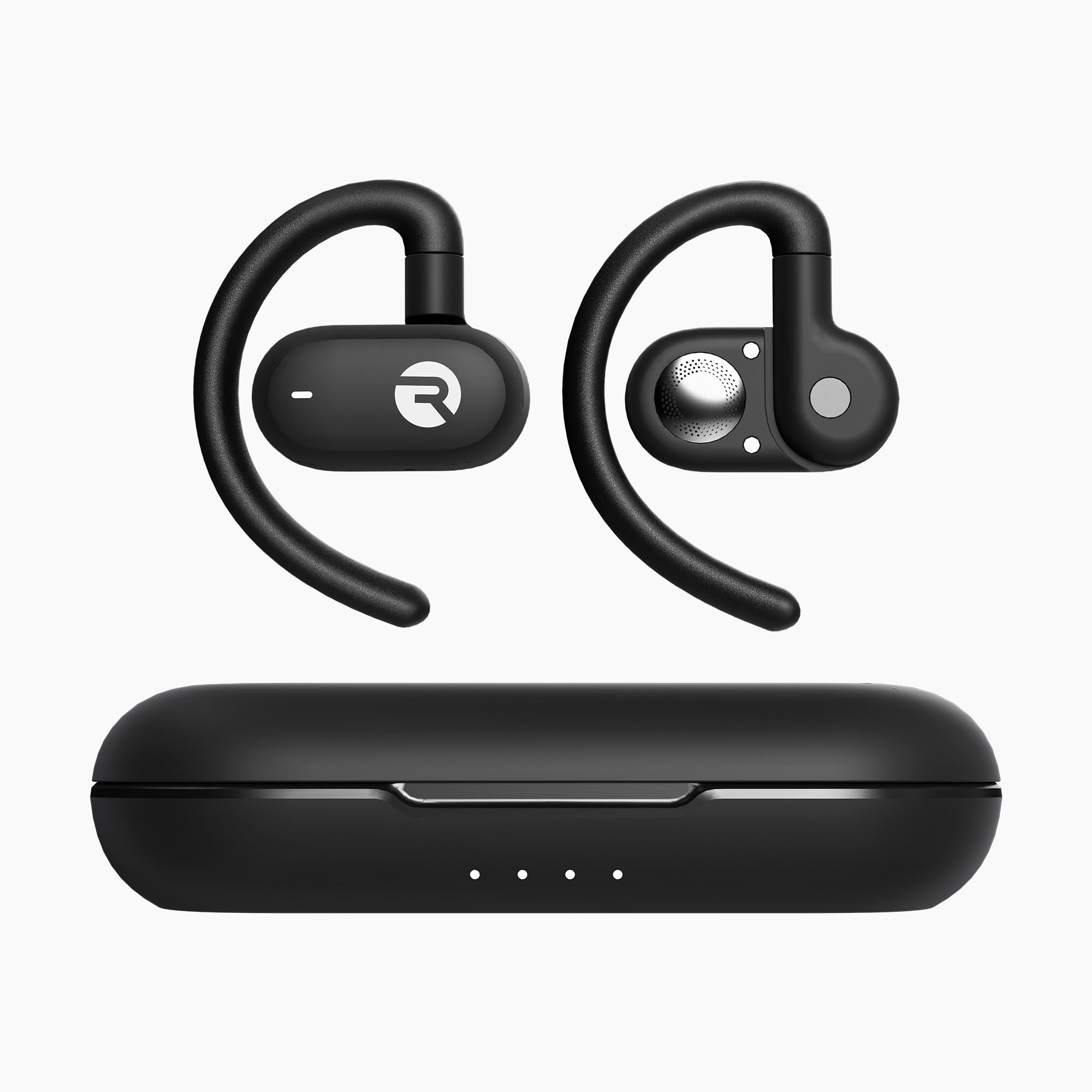 Raycon Open Earbuds - True Wireless Open Ear Bluetooth Headphones with Secure Hook Design, IPX5 Water Resistant, 40H Battery Life for Running, Cycling & Outdoor Sports (Black)