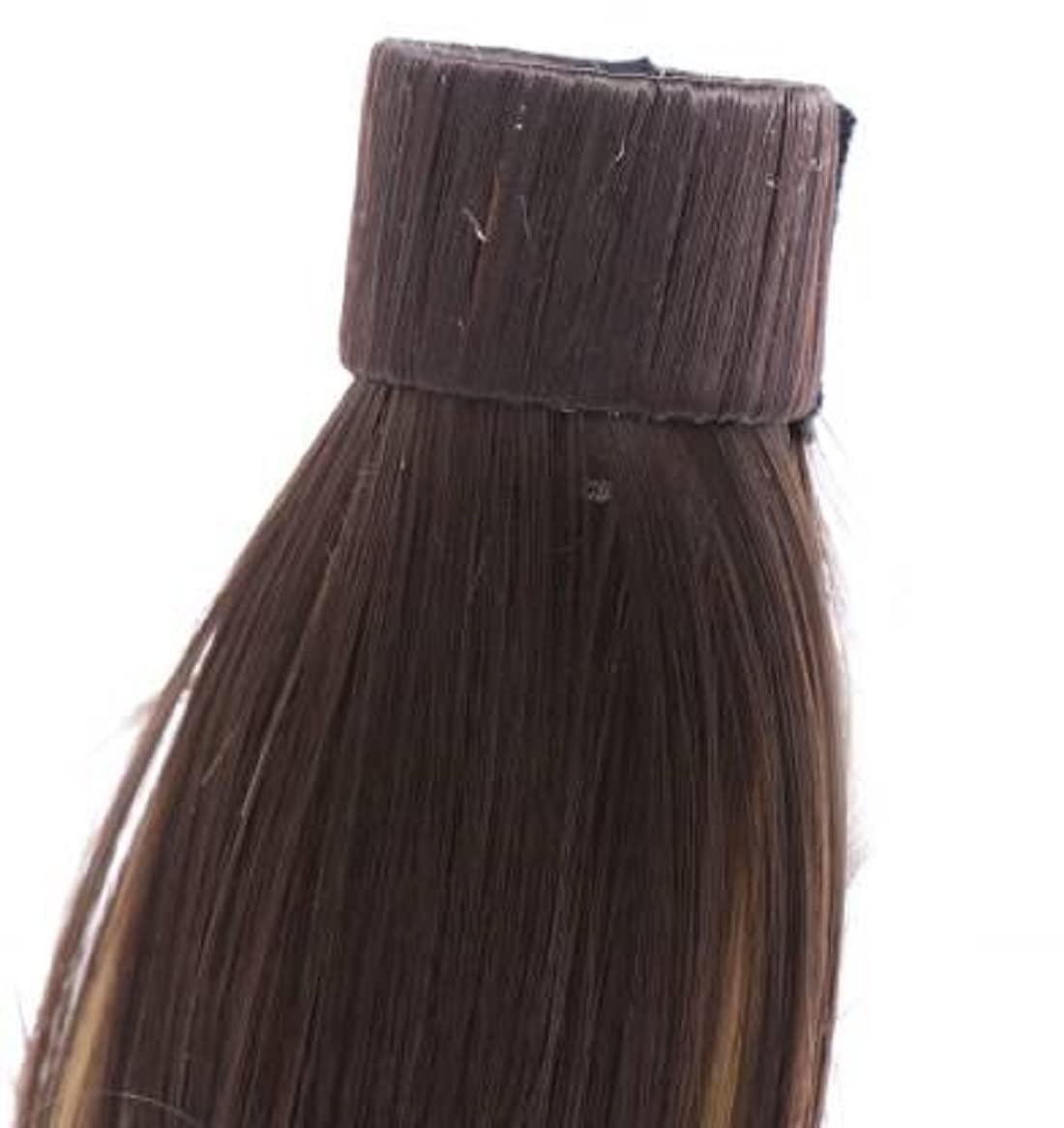 High-Quality Straight Golden Highlight Ponytail Hair Extension - Perfect for Parties, Weddings & Everyday Styling