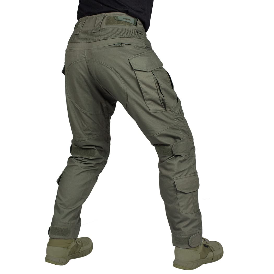 IDOGEAR Men's G3 Combat Tactical Pants with Removable Knee Pads - Multi-Cam Camouflage Outdoor Pants for Airsoft, Hunting, Paintball & Military Training
