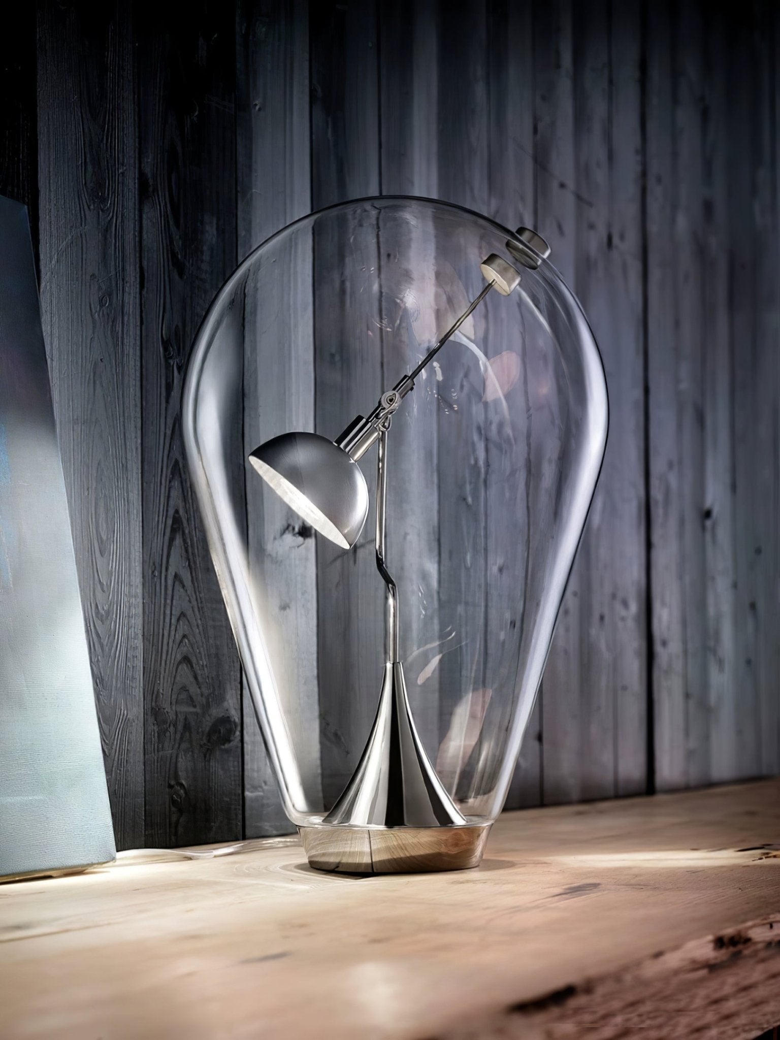 Modern LED Blow Table Lamp - Adjustable Brightness, USB Charging Port, Touch Control for Bedroom, Living Room, Office & Study Desk - Perfect for Reading, Working & Decor