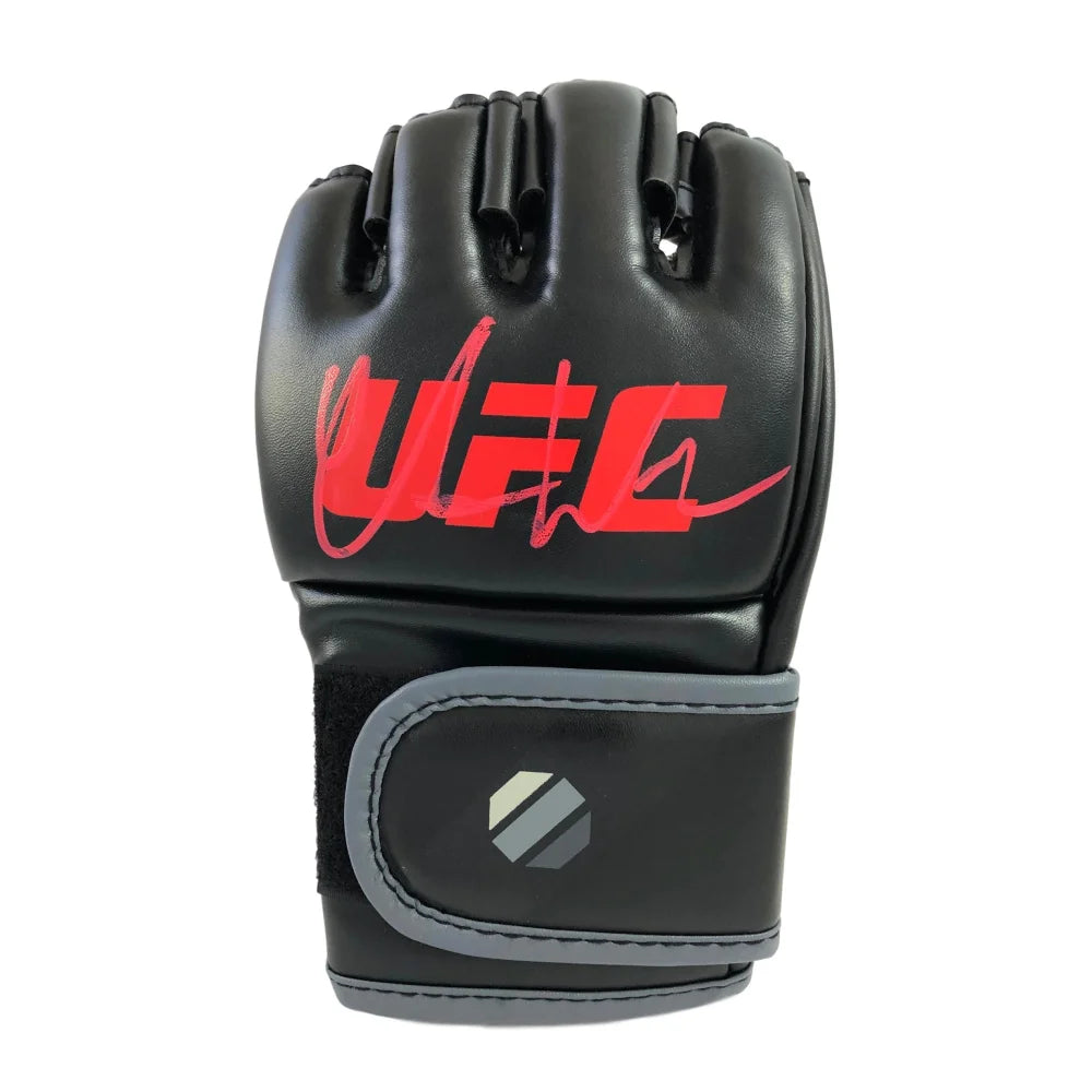 Chris Weidman Signed UFC Black Glove with Red Autograph - Limited Edition (2) - JSA Certified Inscriptagraphs - Perfect for UFC Collectors and Sports Memorabilia Displays