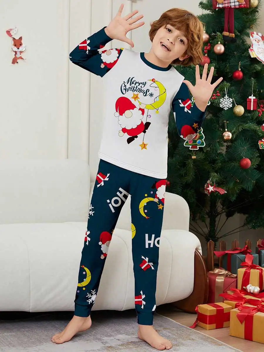 Festive Santa Claus Christmas Matching Family Pajama Set - Cozy Holiday Sleepwear for Family Photos & Christmas Morning