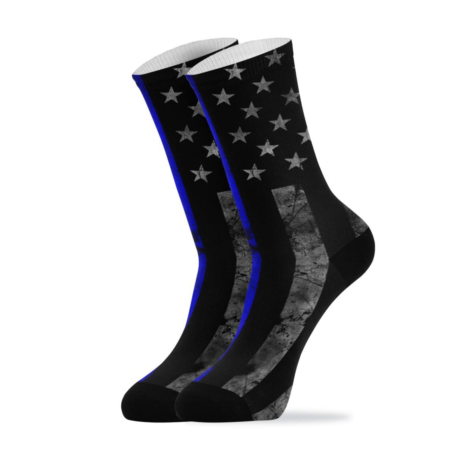 **Men's Dress Crew Socks - Cushioned Athletic Casual Socks with Funny Patterns - Novelty Socks for Men - Perfect for Office, Sports & Fun Gifts**