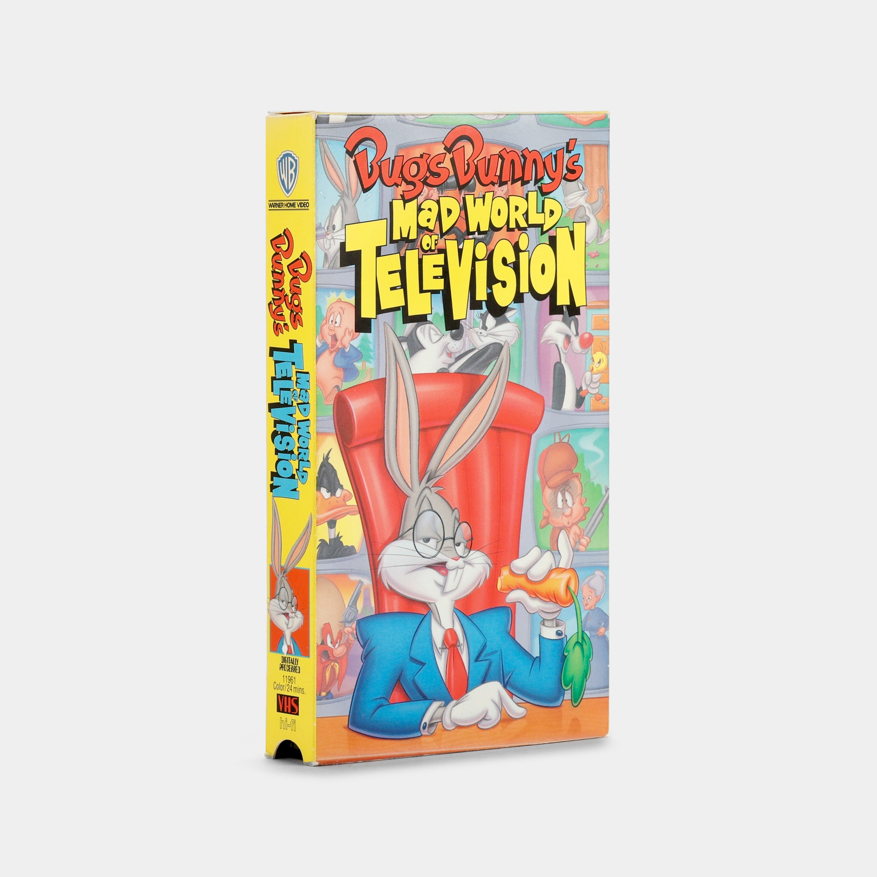 Bugs Bunny's Mad World of Television VHS Tape - Classic Cartoon Collectible for Kids & Adults - Perfect for Nostalgic Viewing & Animation Enthusiasts
