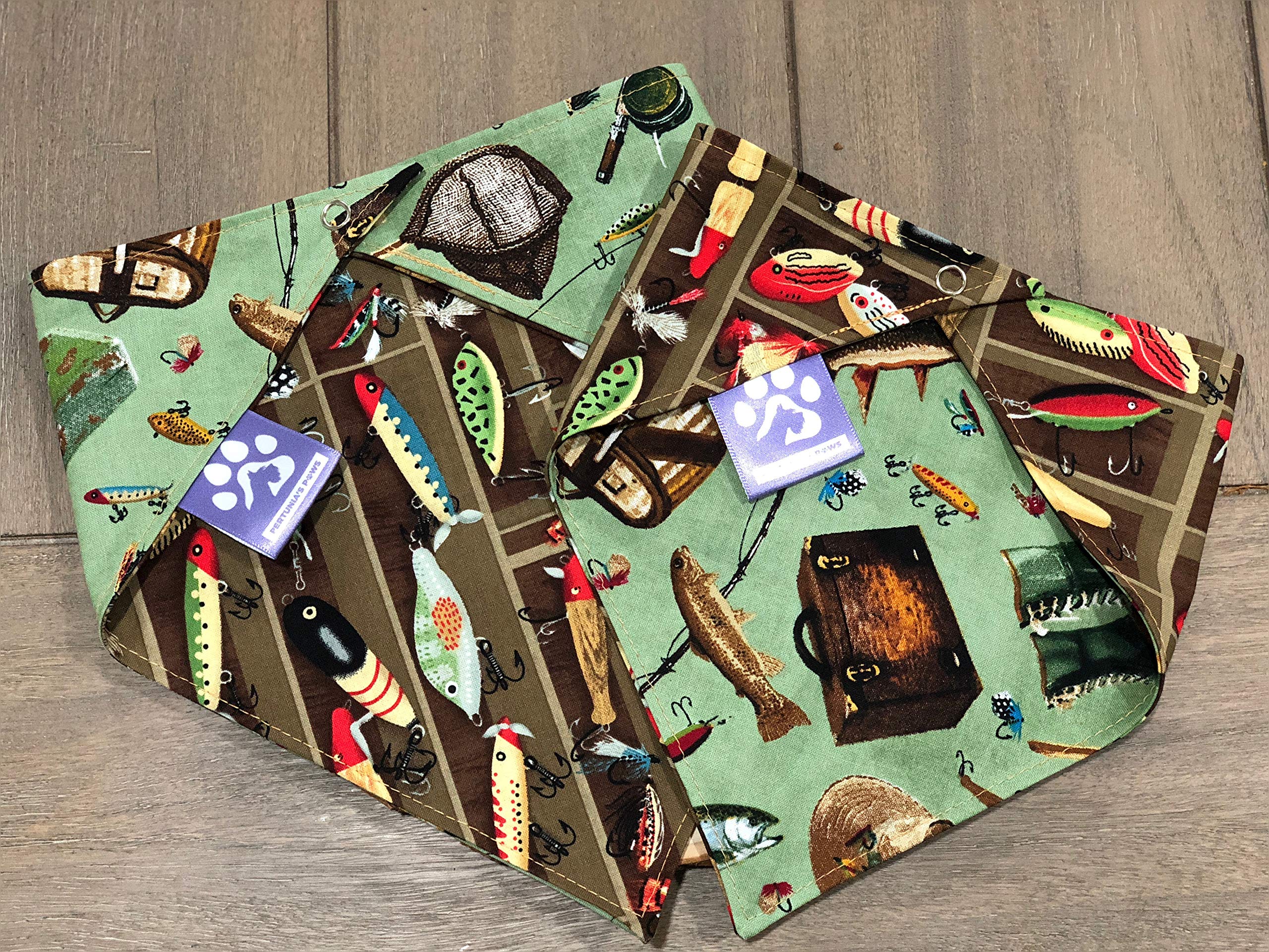 Premium Fishing Dog Bandana - Durable & Stylish Pet Accessory for Outdoor Adventures & Fishing Trips