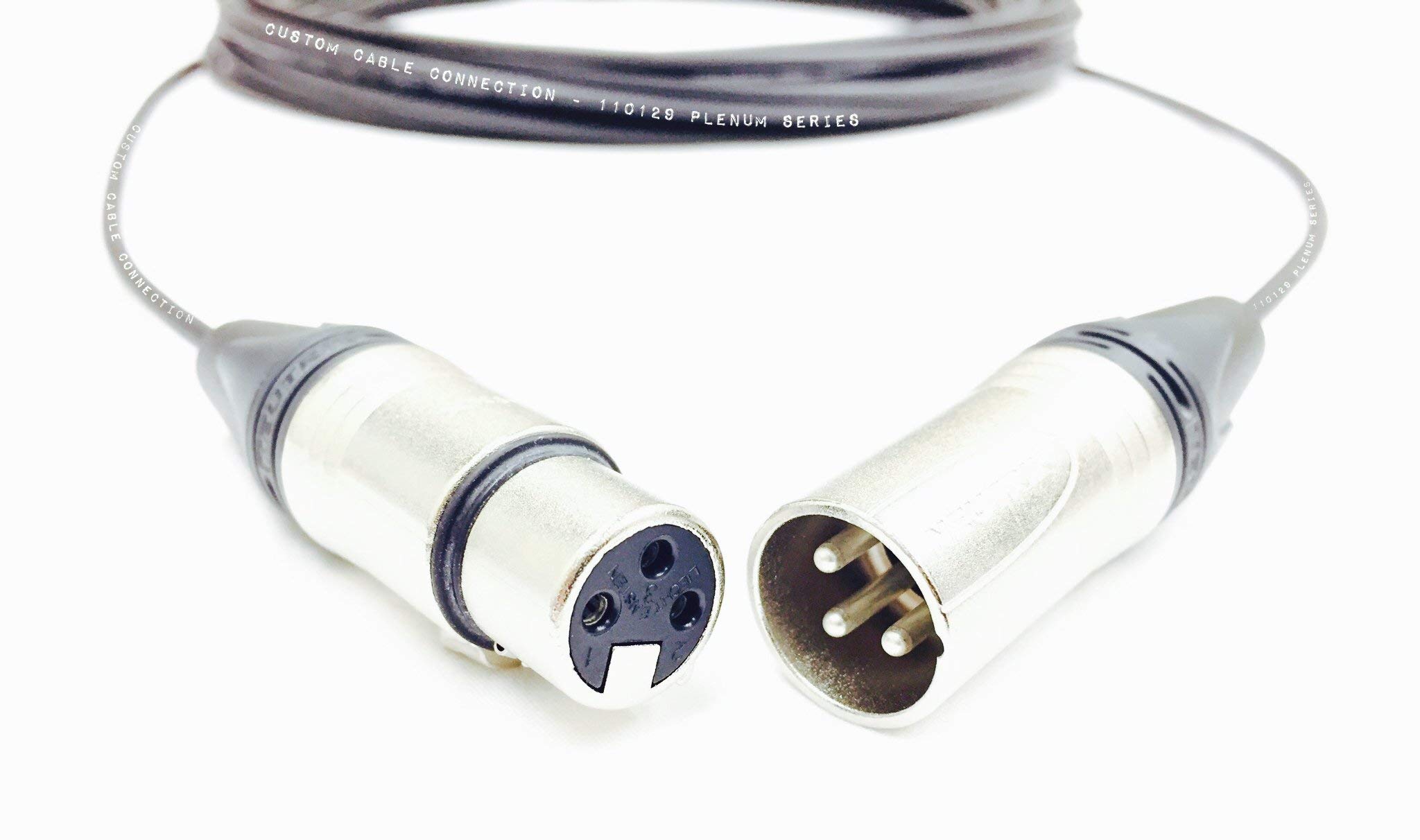 120ft Plenum XLR Male to Female Balanced Audio Cable - Professional Grade, Fire-Rated for In-Wall Use - Ideal for Studio, Live Sound & Commercial Installations