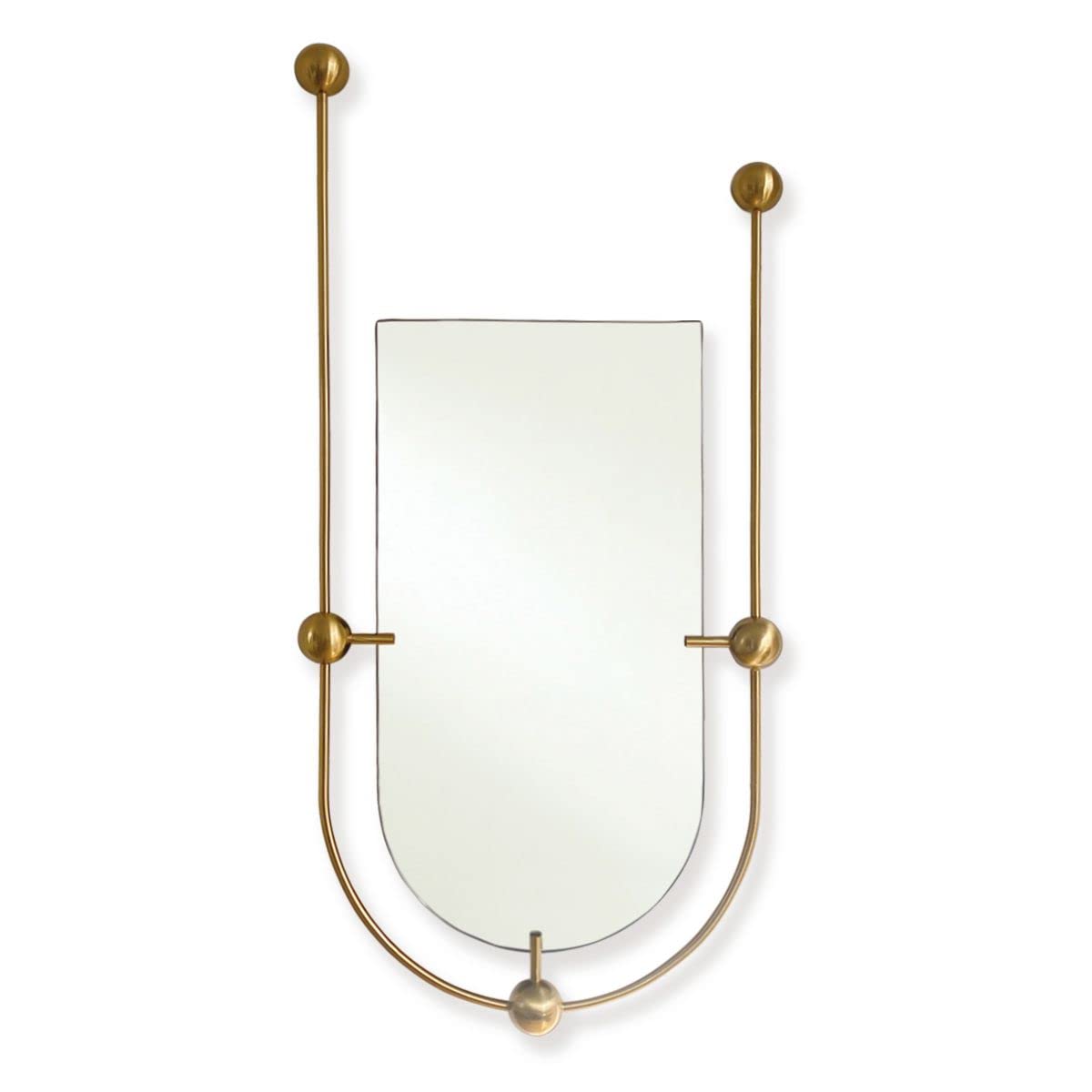 20x43 Inch Gold Arch Metal Wall Mirror - Modern & Contemporary Accent Mirror for Entryway, Bathroom, Hallway Decor - Perfect for Home, Office & Hotel Decorations