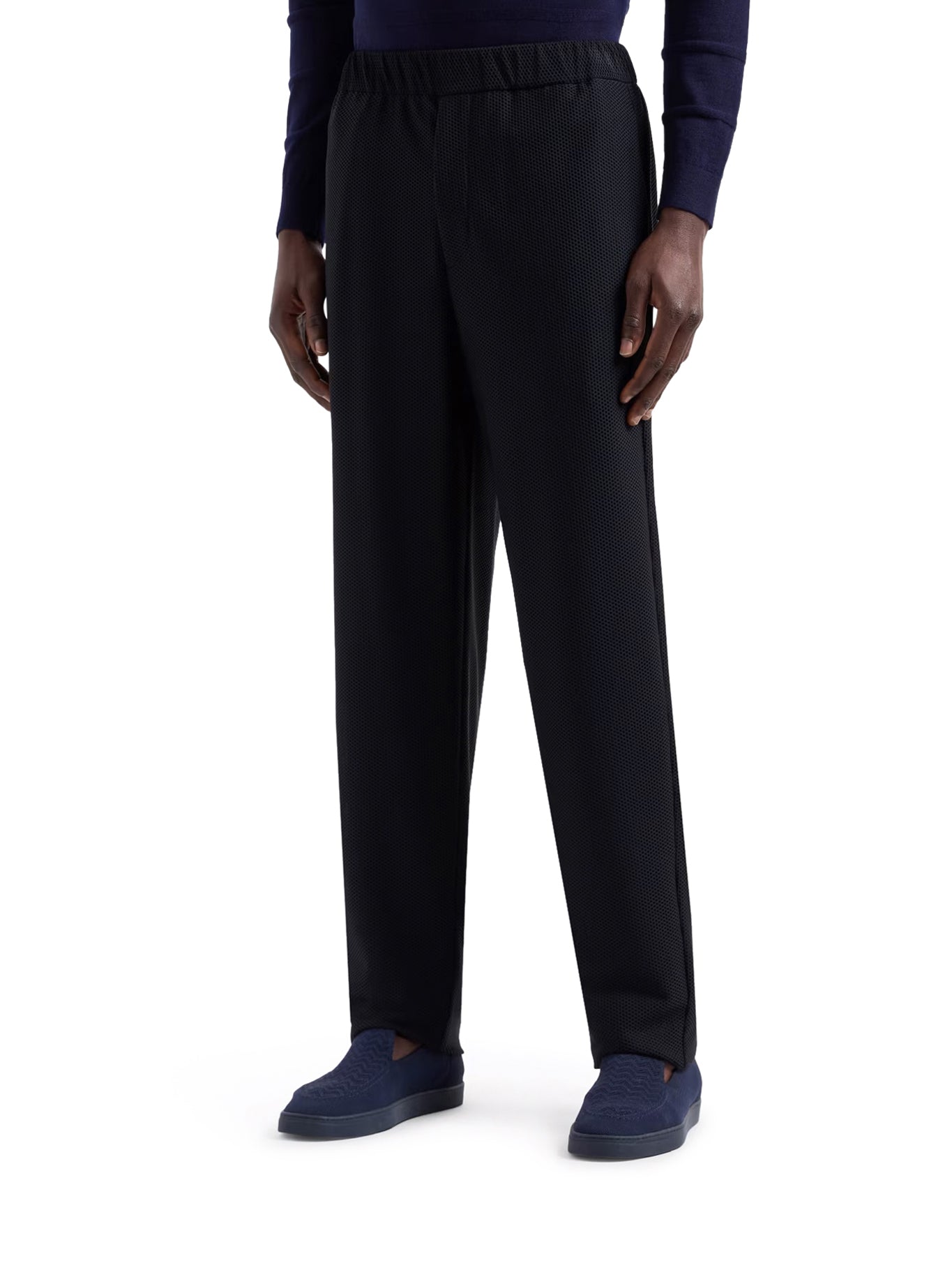 Breathable Flat Pants in Technical Gaufre Fabric - Perfect for Yoga, Travel & Casual Wear