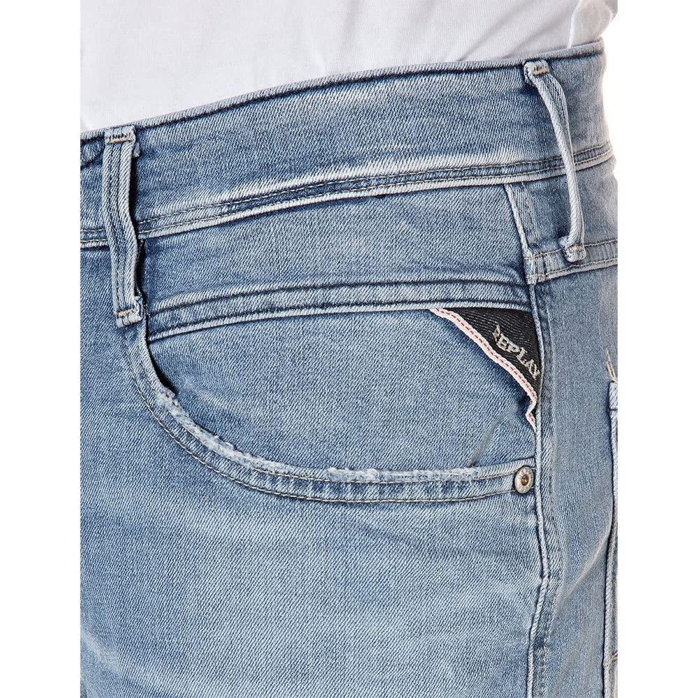 Replay Men's Anbass Organic Jeans - Premium Slim Fit Denim Pants for Casual & Business Wear | Eco-Friendly Cotton | Comfortable & Stylish for Everyday Outfits