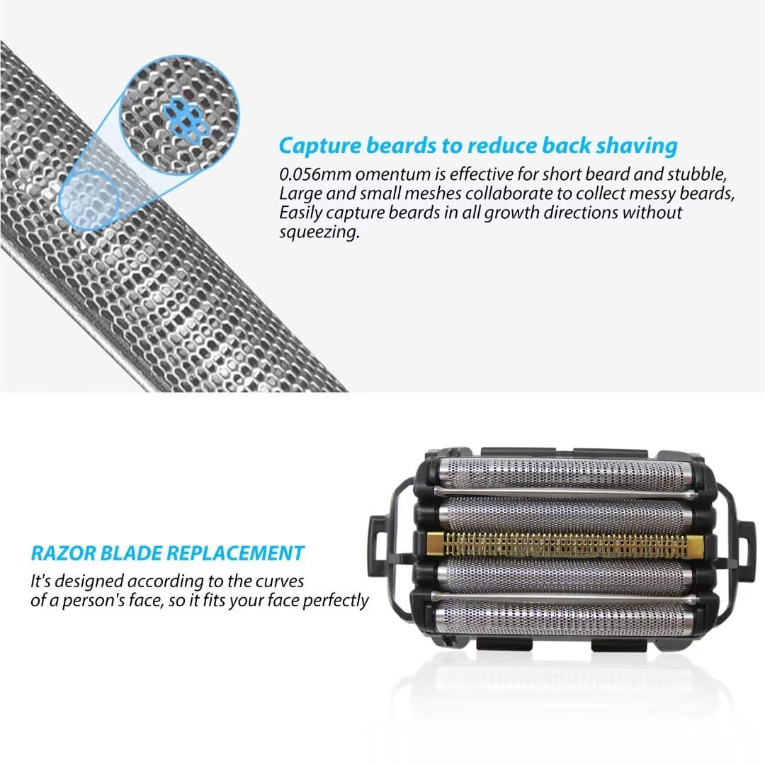 Panasonic ES9040 Replacement Blades Set - 5-Blade (Inner + Outer) for Men's Electric Shaver - Compatible with Panasonic ES9040 Series - Perfect for Daily Shaving & Travel Use