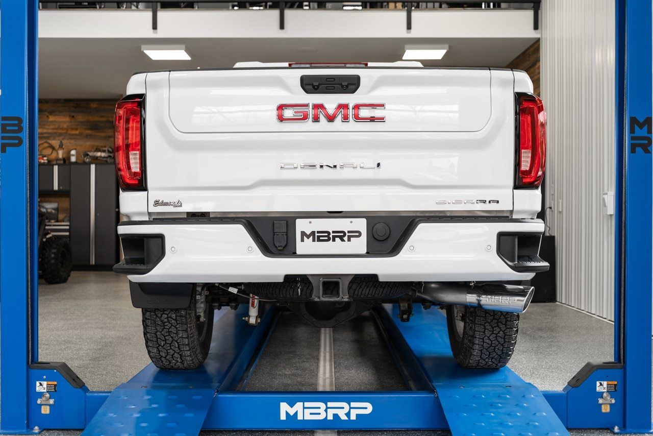 2023 Chevy/GMC 2500/3500 6.6L Gas Aluminum Single Side Exhaust System - Perfect for Truck Upgrades & Off-Road Adventures