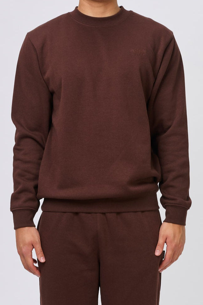 INSPORT Unisex Alaska Chocolate Crew Sweatshirt - Soft & Comfortable Pullover for Men & Women - Perfect for Casual Wear, Gym, and Outdoor Activities