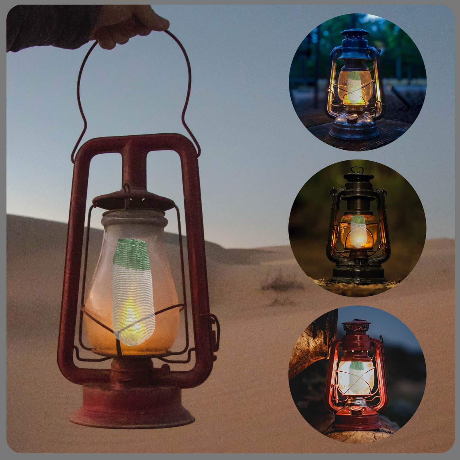 10pcs Propane Lantern Mantles - String Tie Replacement Mantles for Coleman Gas Lanterns - Durable Outdoor Camping Accessories - Perfect for Hiking, Backpacking & Emergency Lighting