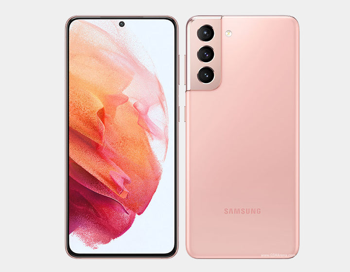 Samsung Galaxy S21 5G Unlocked Smartphone - 128GB Storage, 8GB RAM, Dual SIM, GSM Compatible (Pink) - Perfect for Travel, Business & Streaming