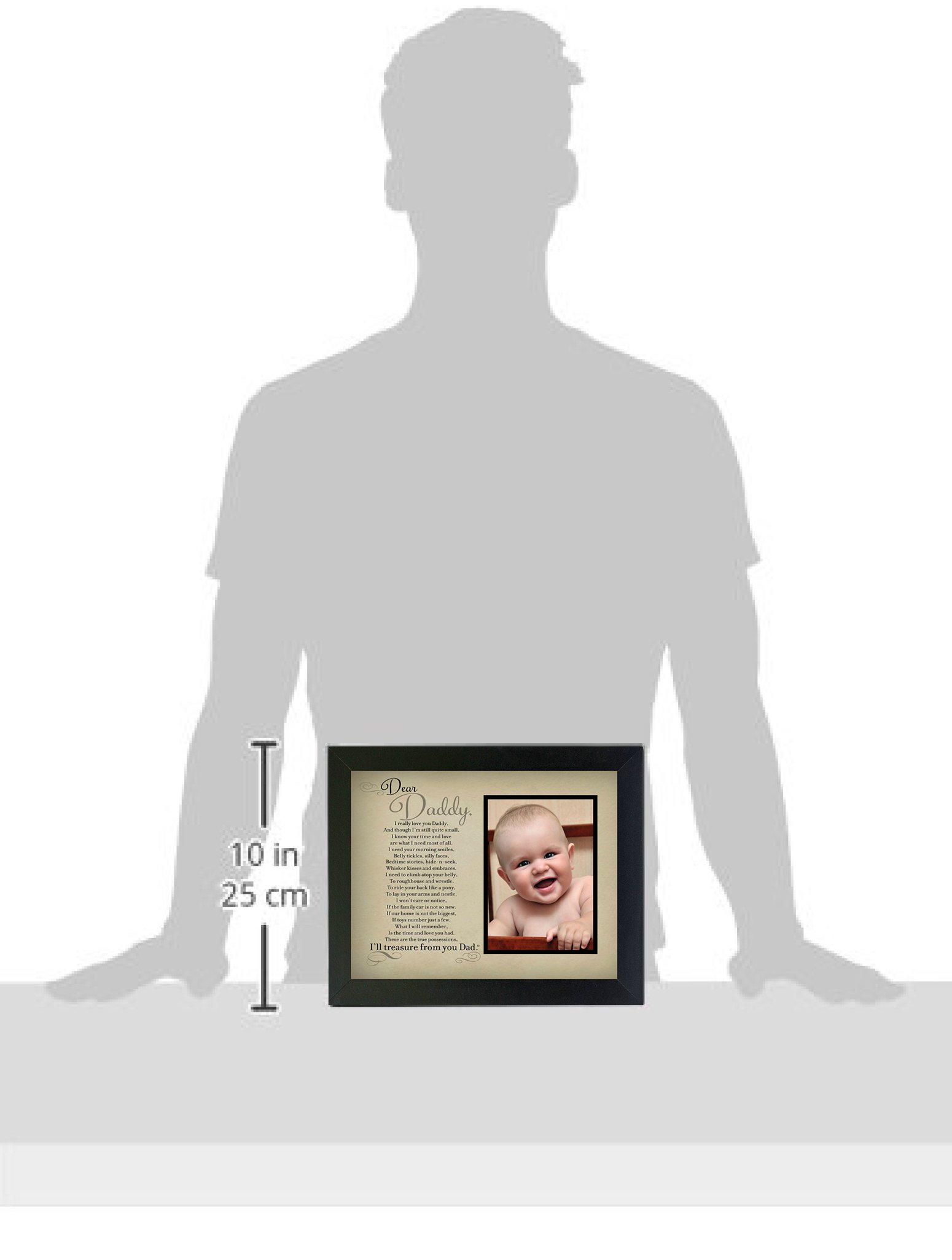 Personalized Picture Frame for Dad - Sentimental Gift from Child - Perfect for Father's Day, Birthday & Grandparent's Day