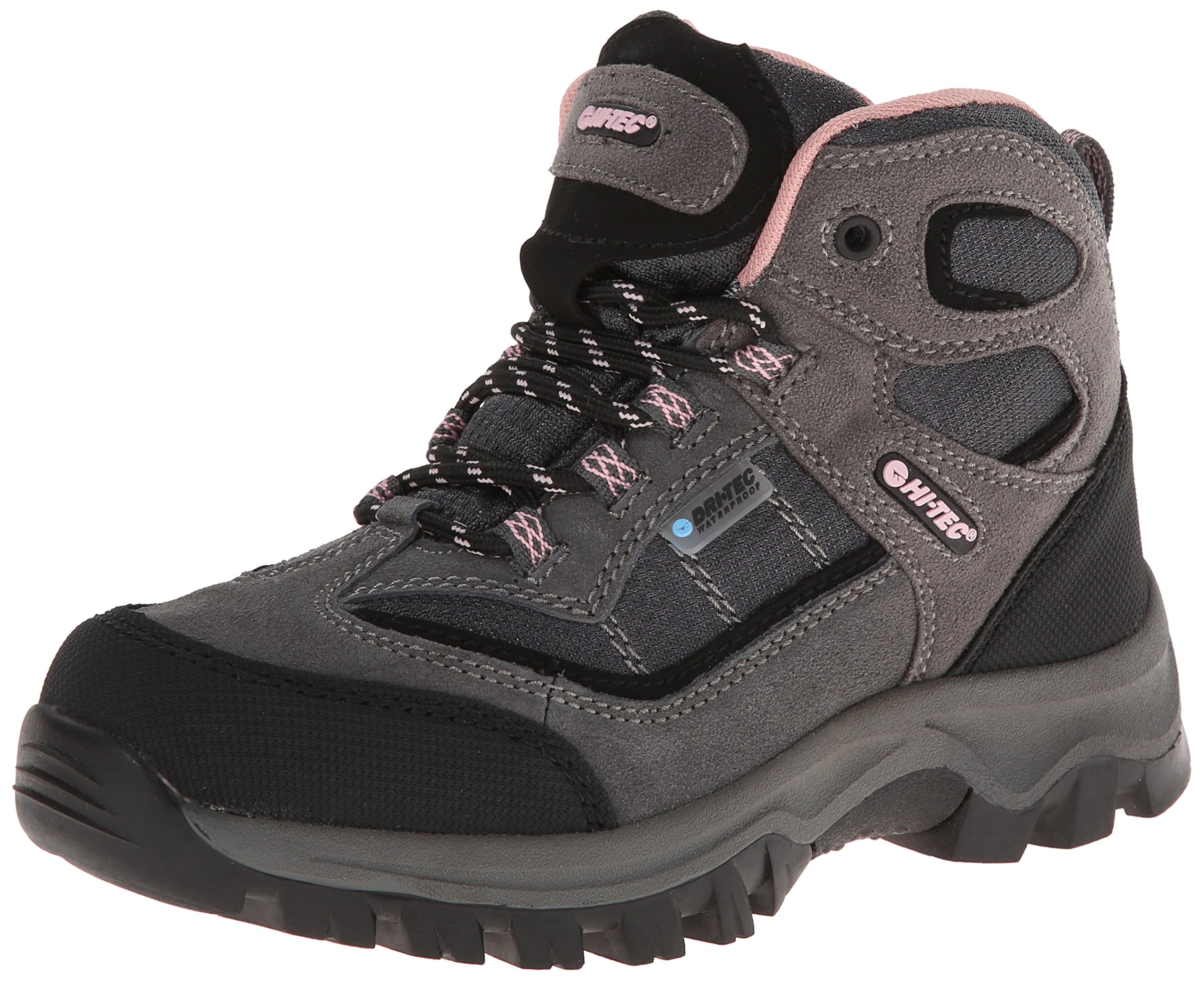 Hi-Tec Kids Unisex Hillside Waterproof Junior Hiking Boots - Toddler/Little Kid/Big Kid Sizes - Perfect for Outdoor Adventures, Trail Walking & Camping