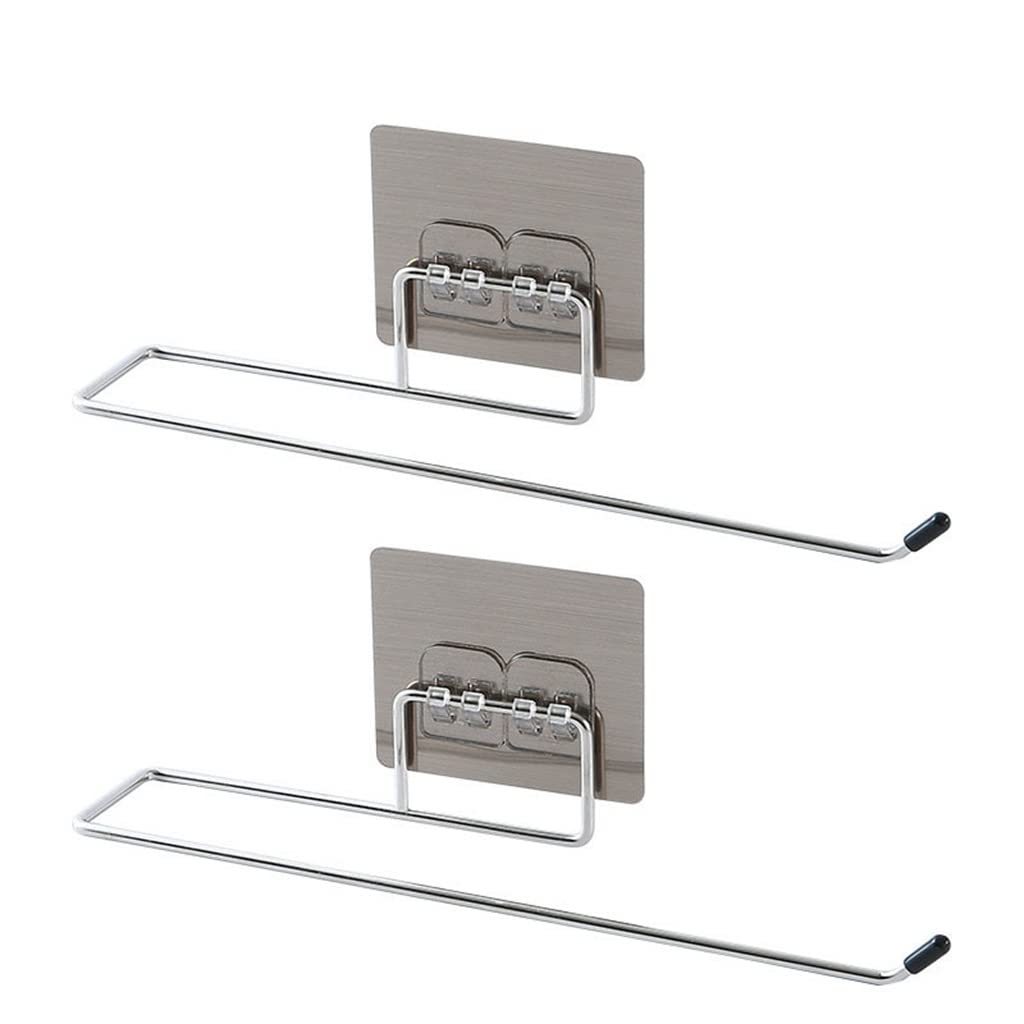 WOTF 2-Pack Hanging Toilet Paper Holder & Bathroom Tissue Roll Stand - Wall Mounted Storage Rack for Kitchen, Bathroom, RV (Perfect Space-Saving Solution for Small Spaces)
