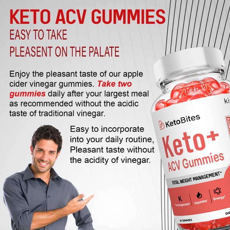 Kivus Keto Bites ACV Gummies - Apple Cider Vinegar Keto Supplement for Weight Loss & Energy Boost (60 Count) - Perfect for Ketogenic Diet & On-the-Go Snacking