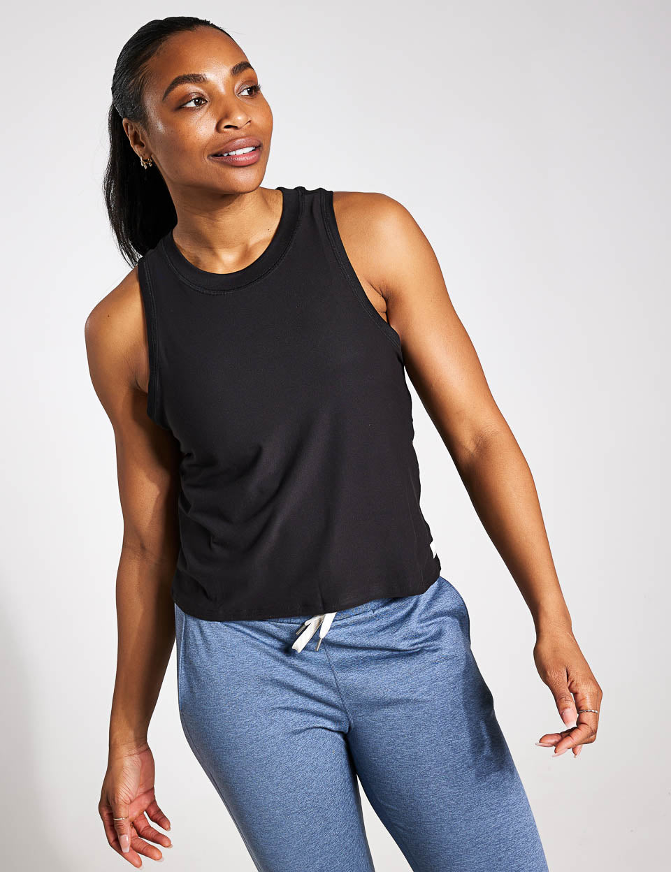 Premium Black Energy Top for Women - Stylish & Comfortable Casual Wear for Workouts, Gym, and Everyday Outfits
