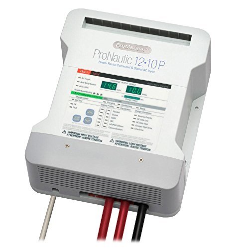 ProMariner ProNautic 1210P 10 Amp 2 Bank Marine Battery Charger - Waterproof & Corrosion-Resistant for Boats, Yachts & RVs | Fast Charging for Deep Cycle & AGM Batteries | Ideal for Saltwater & Freshwater Use