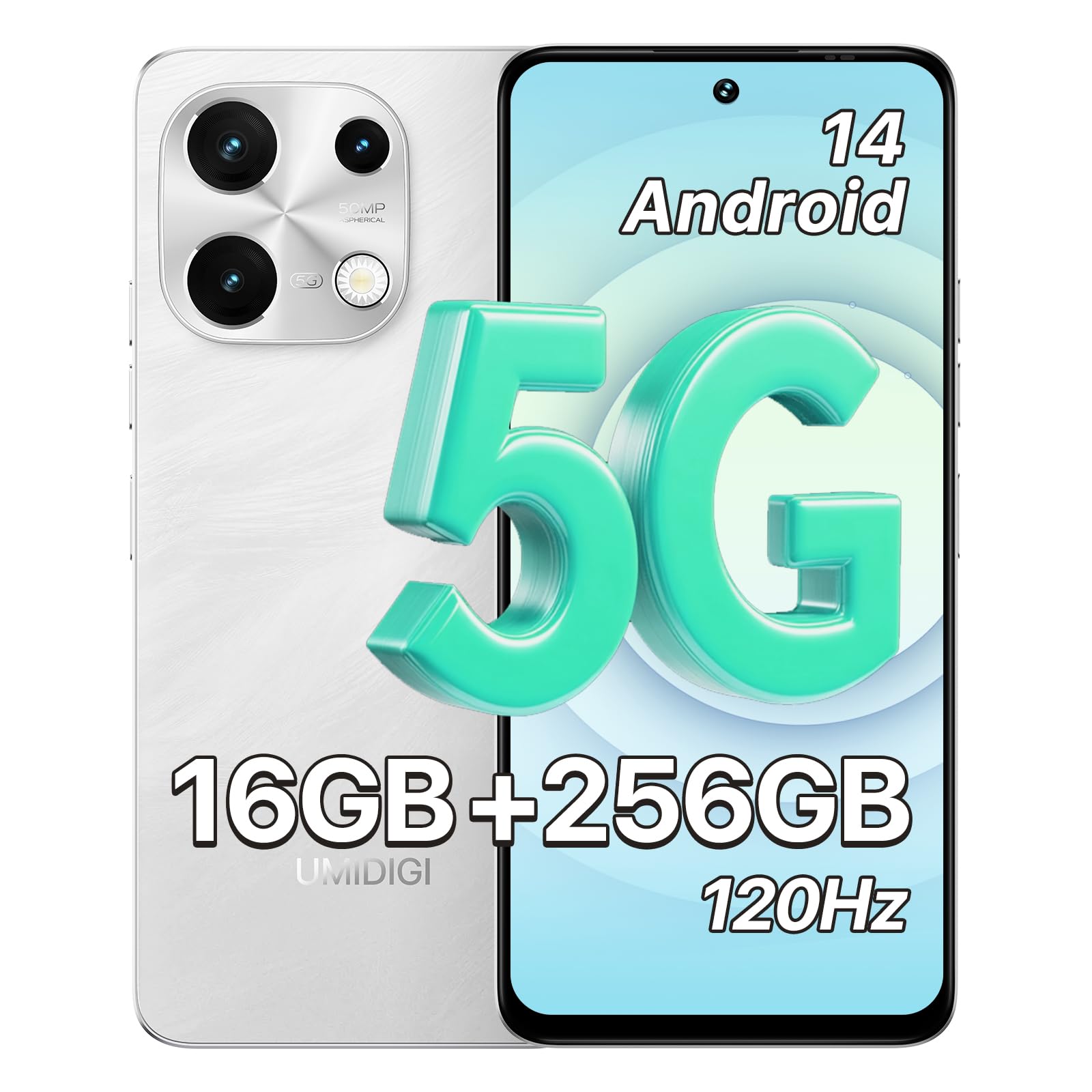 UMIDIGI Note 100 5G Unlocked Smartphone - 6.8