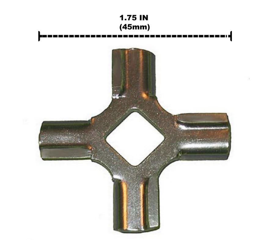 Univen Meat Grinder Replacement Blade - Compatible with KitchenAid FGA Food Grinder Models 4162144, 9706857, W10408733 & WPW10408733 - Perfect for Home Kitchen, Butcher Shop & Food Processing