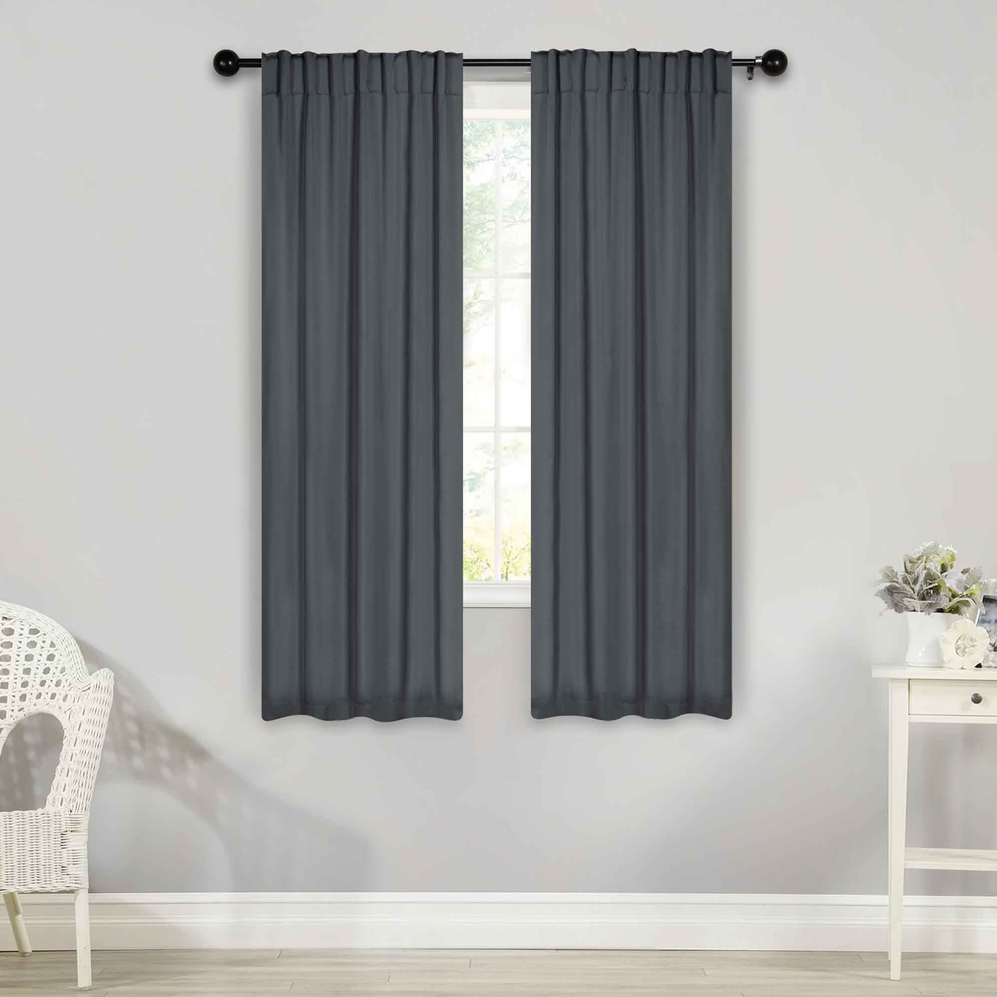 Blackout Curtains for Bedroom - Solid Room Darkening Thermal Insulated Drapes, Set of 2 Panels - Perfect for Nursery, Home Theater & Light Sleepers