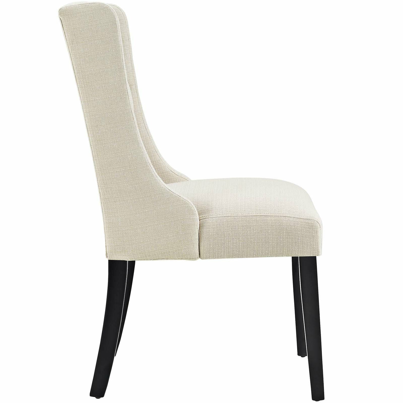 Baronet Fabric Dining Chairs Set of 2 - Modern Upholstered Kitchen & Dining Room Chairs for Home, Restaurant, and Office Use
