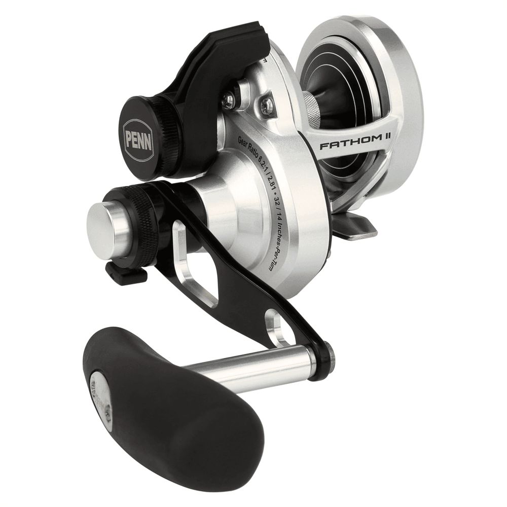 Penn Fathom II 2-Speed Lever Drag Fishing Reel - Saltwater & Freshwater Fishing Gear for Offshore, Inshore, and Big Game Anglers