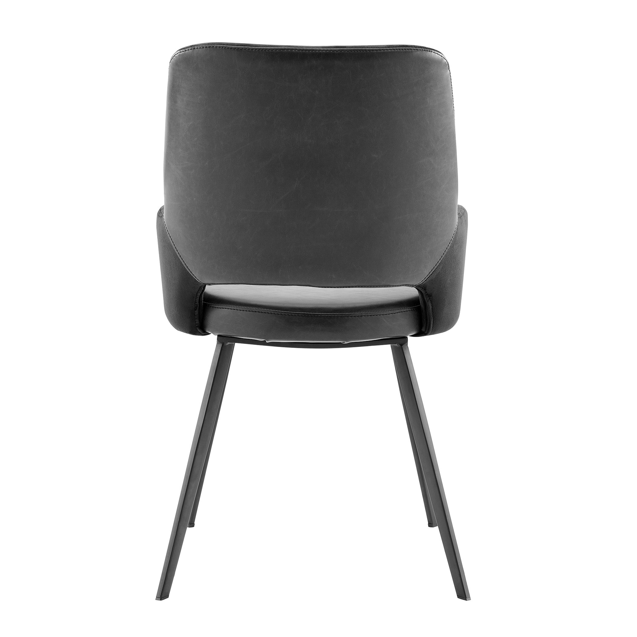 Eurostyle Modern Desi Armchair - Fabric & Leather Upholstered Living Room Chair for Home & Office Comfort