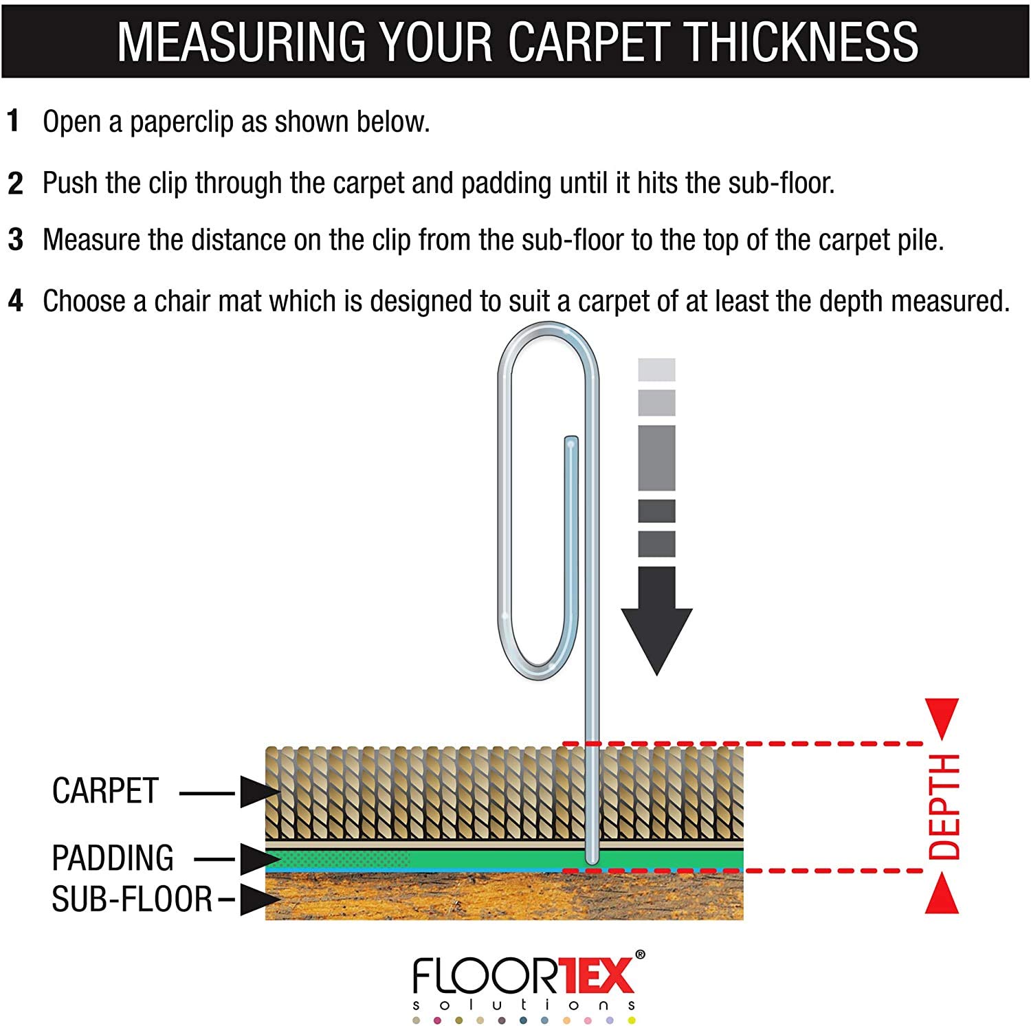 Floortex Extra Long PVC Hallway Runner Rug - 48